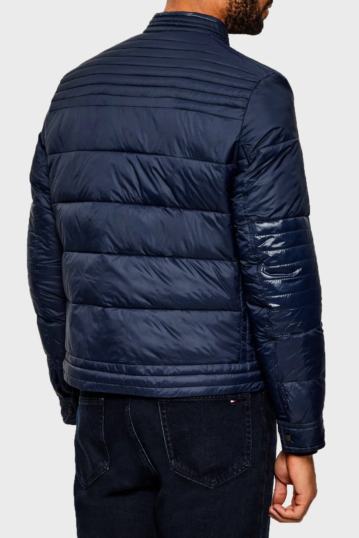 Boss Kapitoneli Regular Fit Dik Yaka Erkek Mont 50543624 404 LACİVERT - 3