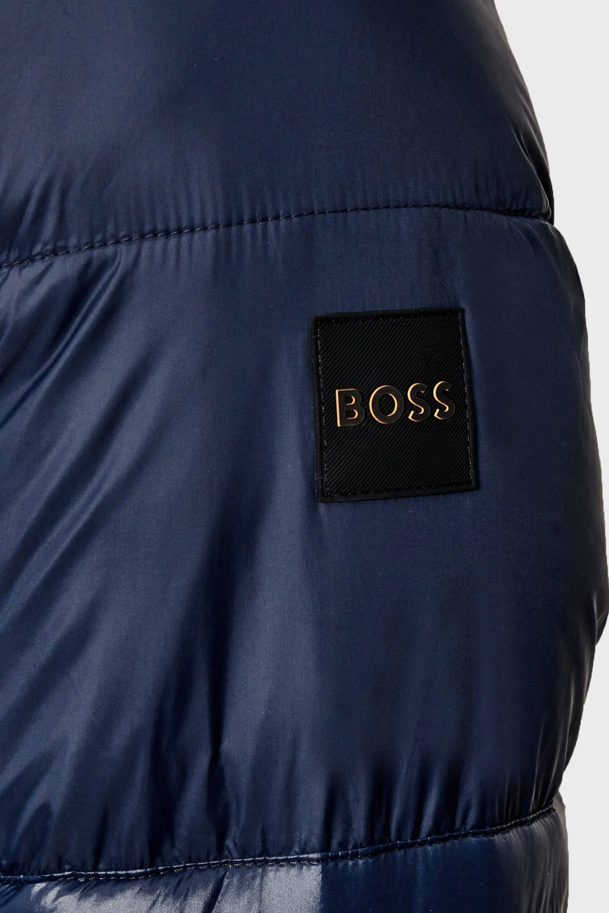 Boss Kapitoneli Regular Fit Dik Yaka Erkek Mont 50543624 404 LACİVERT - 5