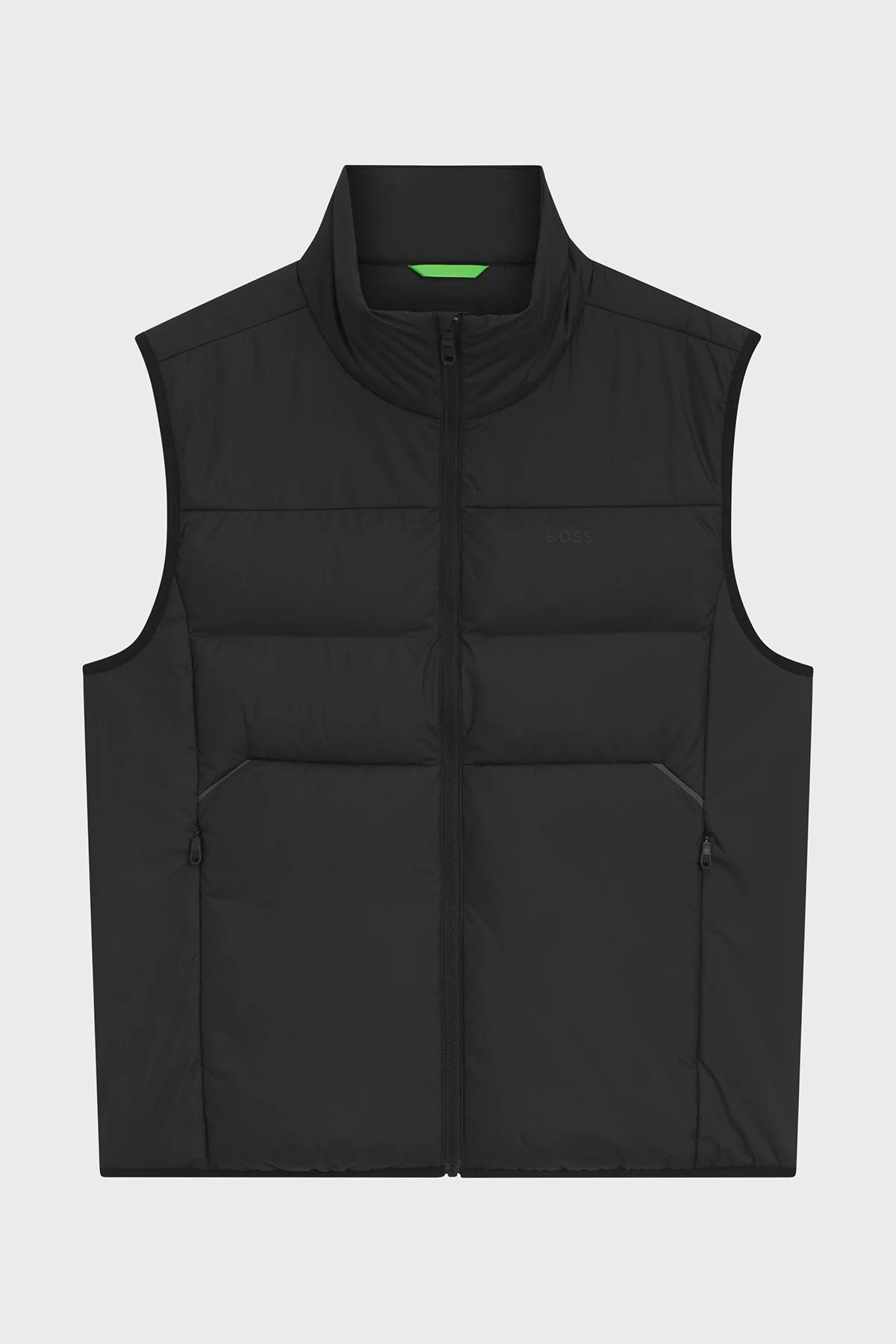 Boss Kapitoneli Regular Fit Dik Yaka Erkek Yelek 50565207 001 Siyah - 6
