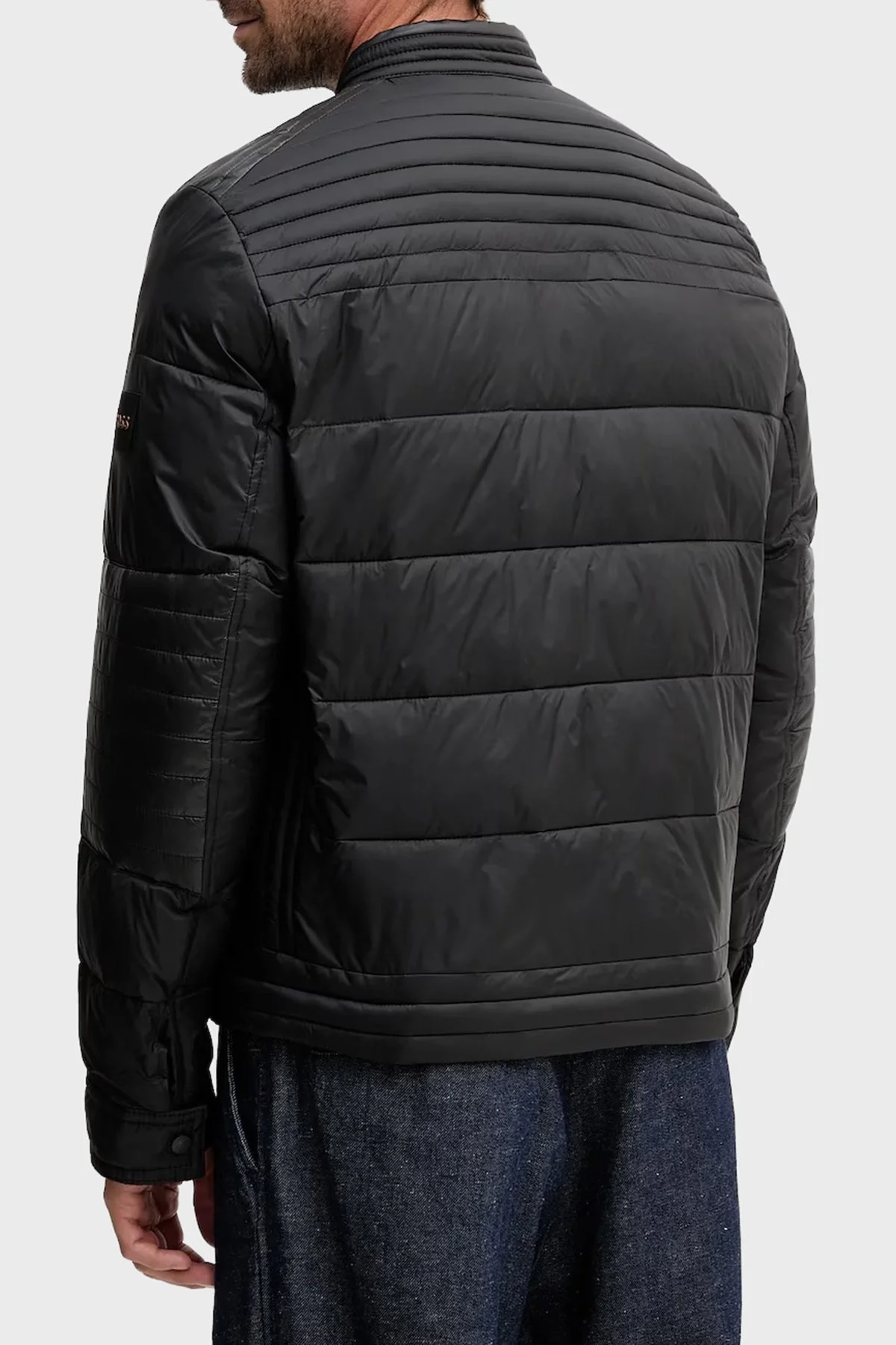 Boss Kapitoneli Regular Fit Dik Yaka Fermuarlı Erkek Mont 50543624 001 SİYAH - 3