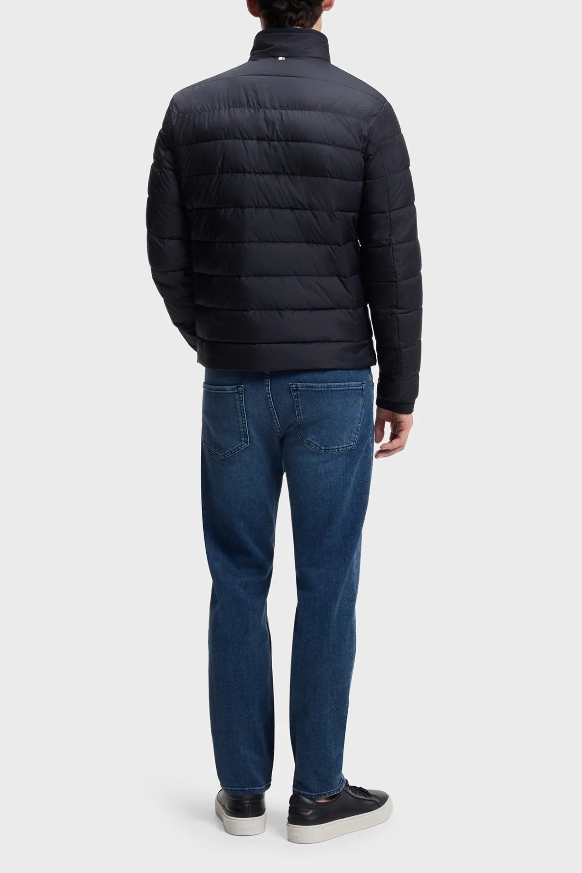 Boss Kapitoneli Regular Fit Dik Yaka Şişme Erkek Mont 50519237 404 Lacivert - 3