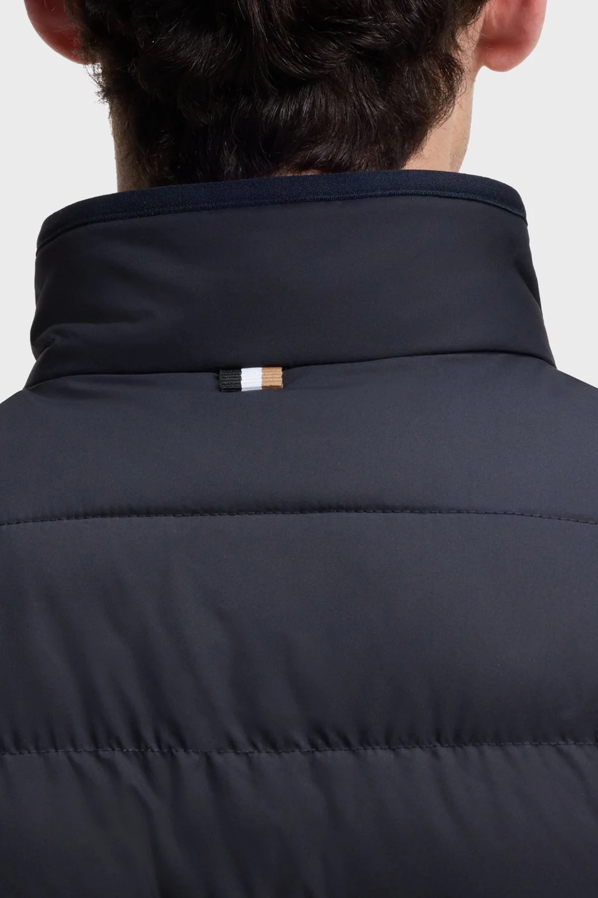 Boss Kapitoneli Regular Fit Dik Yaka Şişme Erkek Mont 50519237 404 Lacivert - 5