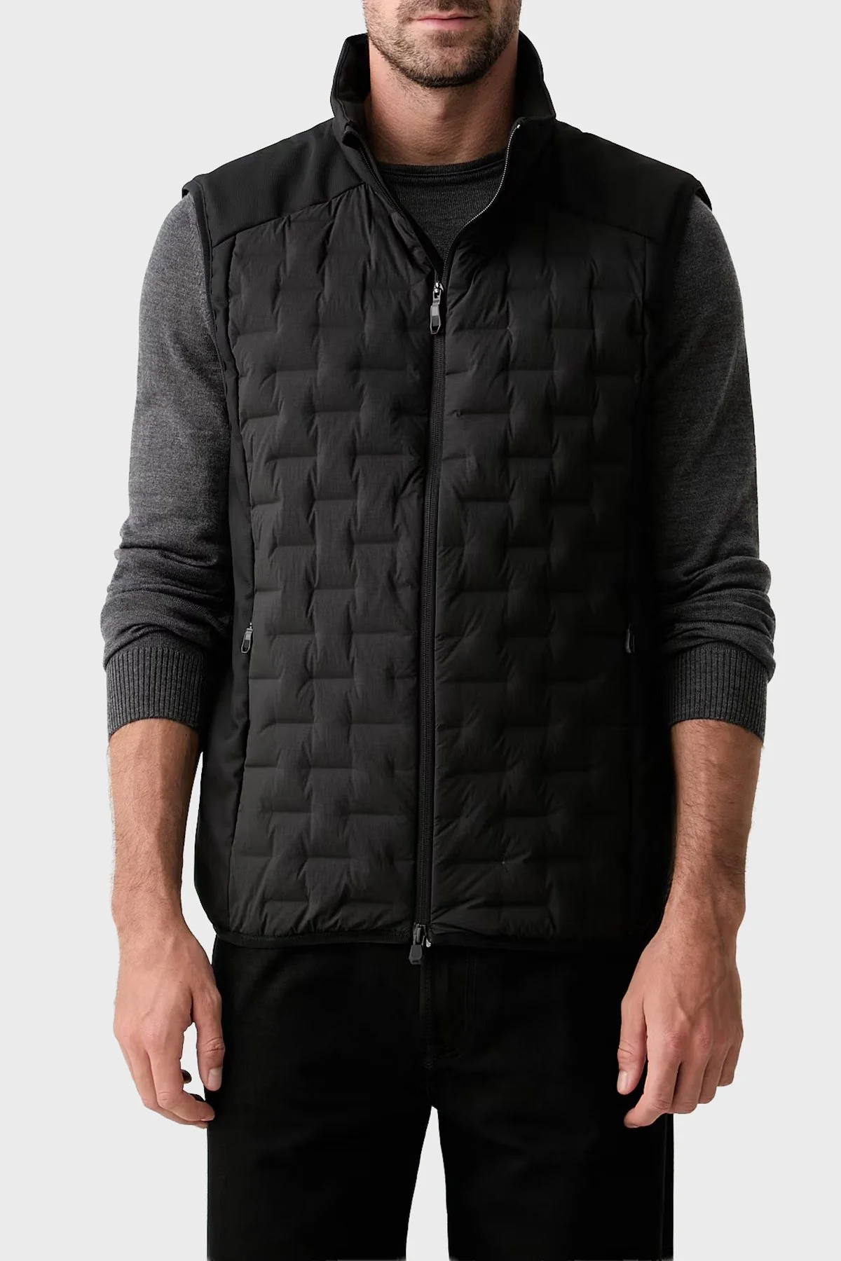 Boss Kapitoneli Regular Fit Dik Yaka Şişme Erkek Yelek 50561386 001 Siyah - 1