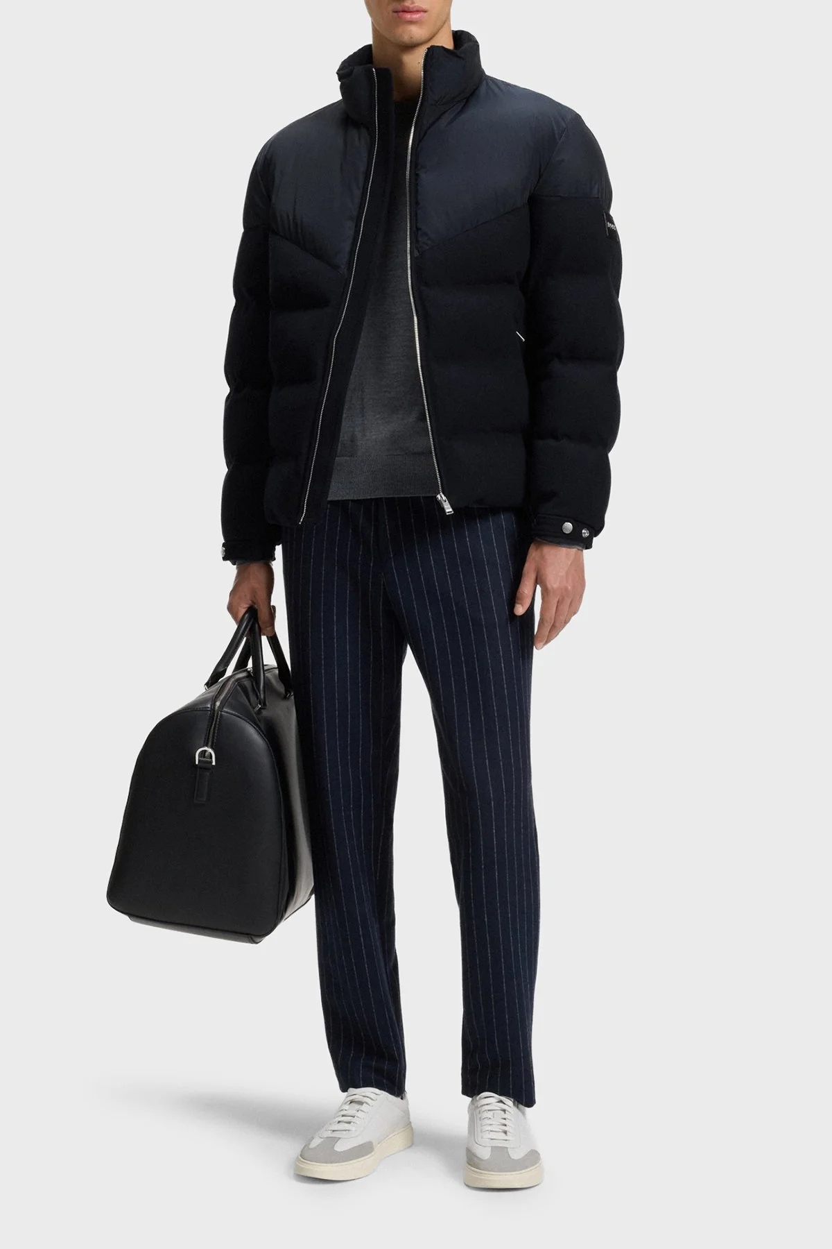 Boss Kapitoneli Regular Fit Dik Yaka Su Geçirmez Şişme Erkek Mont 50548810 404 LACİVERT - 2