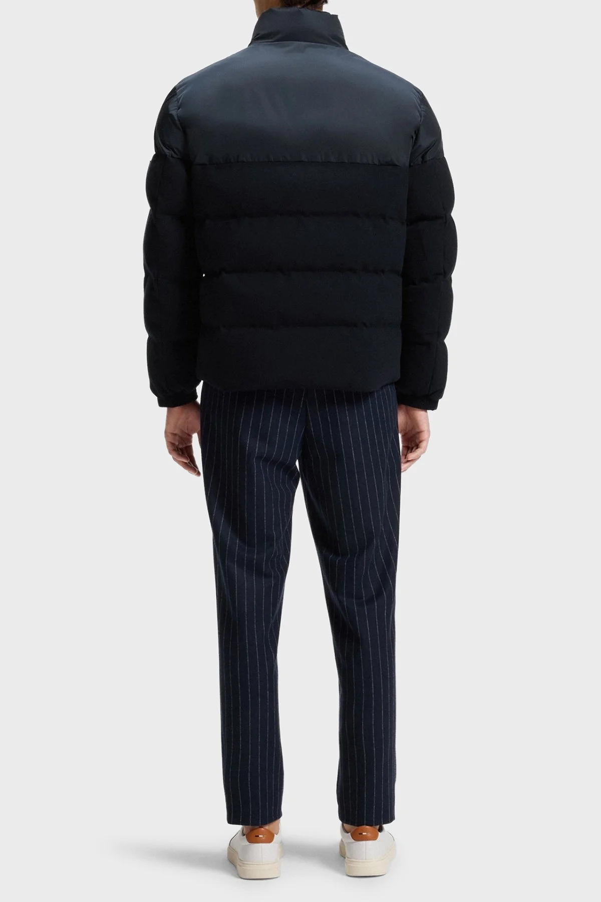 Boss Kapitoneli Regular Fit Dik Yaka Su Geçirmez Şişme Erkek Mont 50548810 404 LACİVERT - 3