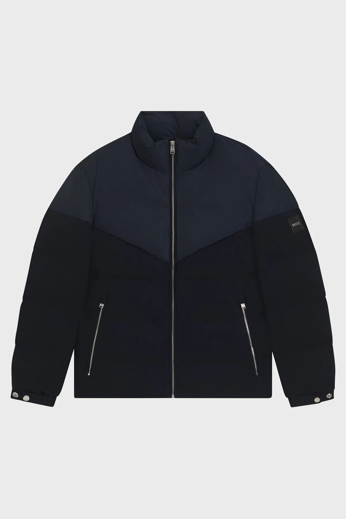 Boss Kapitoneli Regular Fit Dik Yaka Su Geçirmez Şişme Erkek Mont 50548810 404 LACİVERT - 6