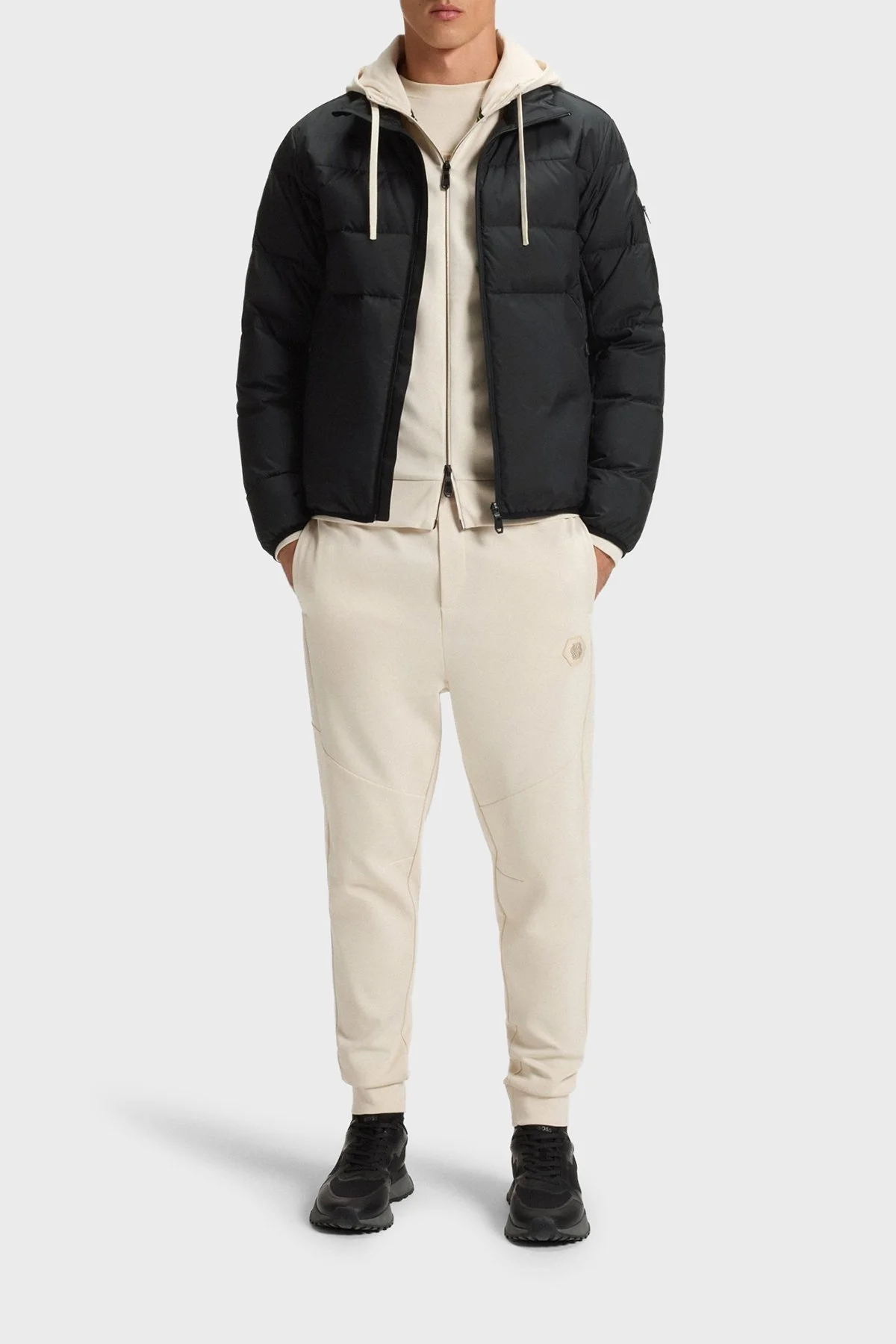 Boss Kapitoneli Regular Fit Dik Yaka Su İtici Şişme Erkek Mont 50544322 001 SİYAH - 2