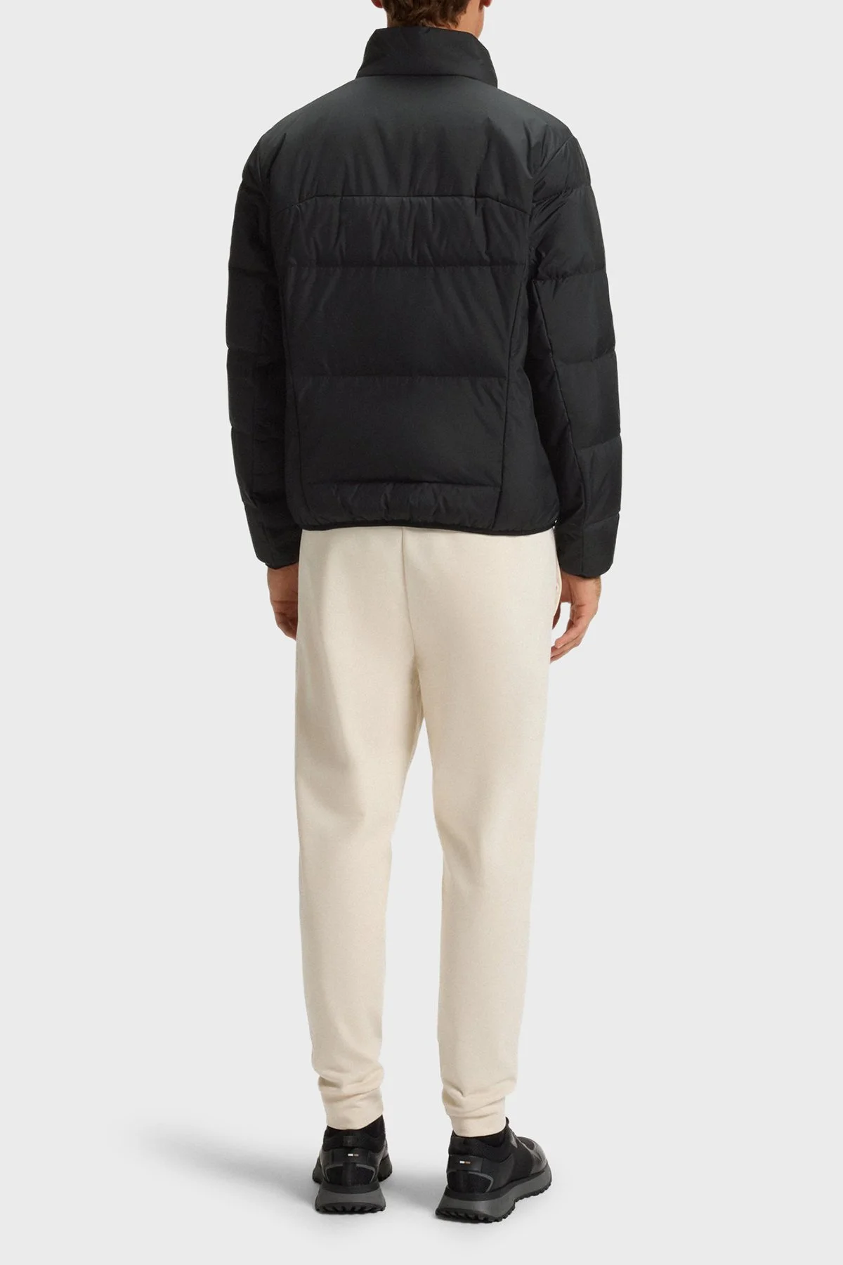 Boss Kapitoneli Regular Fit Dik Yaka Su İtici Şişme Erkek Mont 50544322 001 SİYAH - 3