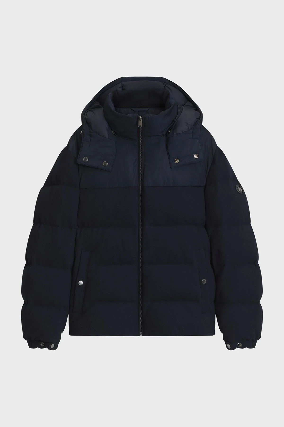 Boss Kapitoneli Regular Fit Kapüşonlu Şişme Erkek Mont 50565106 404 Lacivert - 5