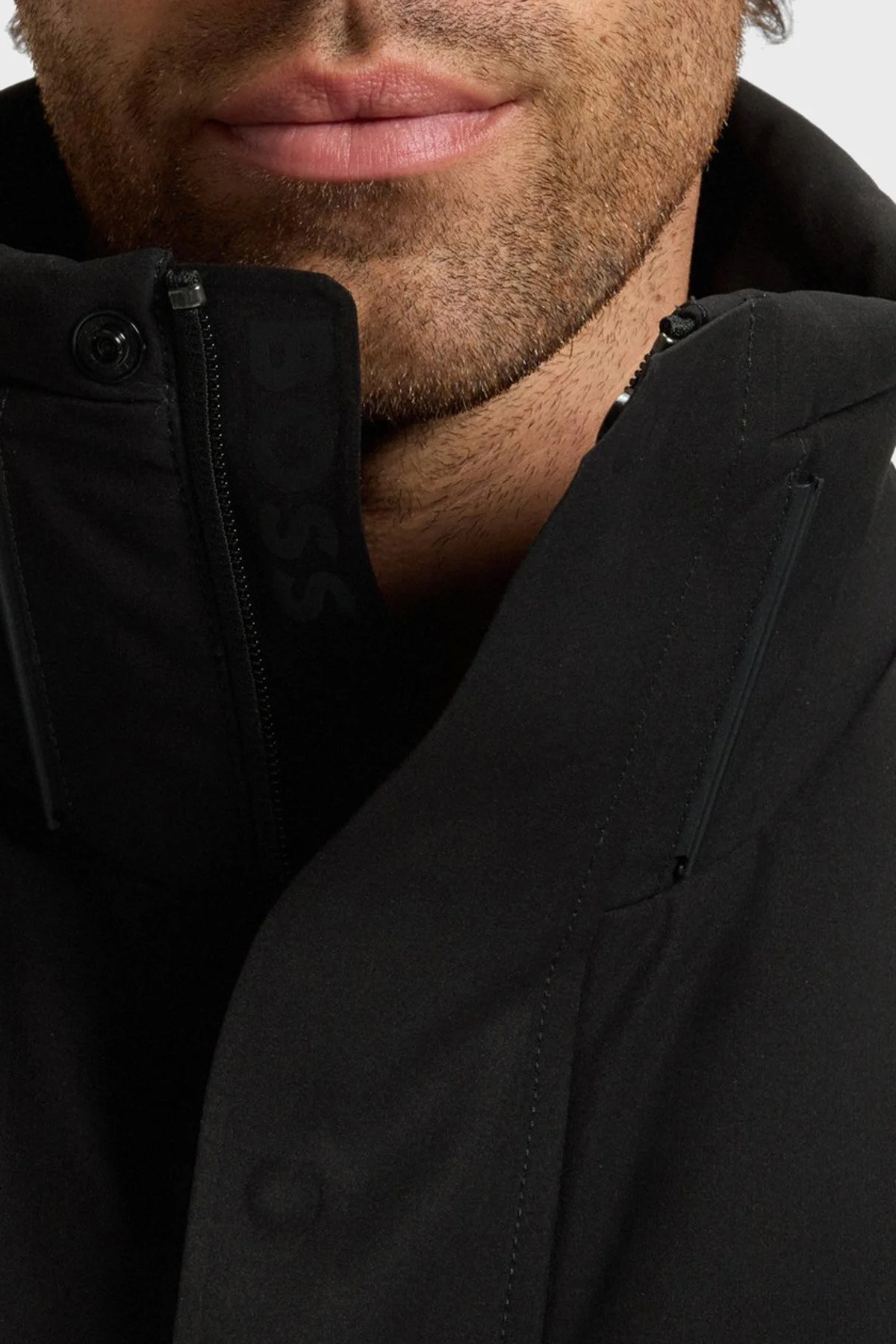 Boss Kapitoneli Regular Fit Çıkarılabilir Kapüşonlu Su İtici Parka Erkek Mont 50547262 001 SİYAH - 4