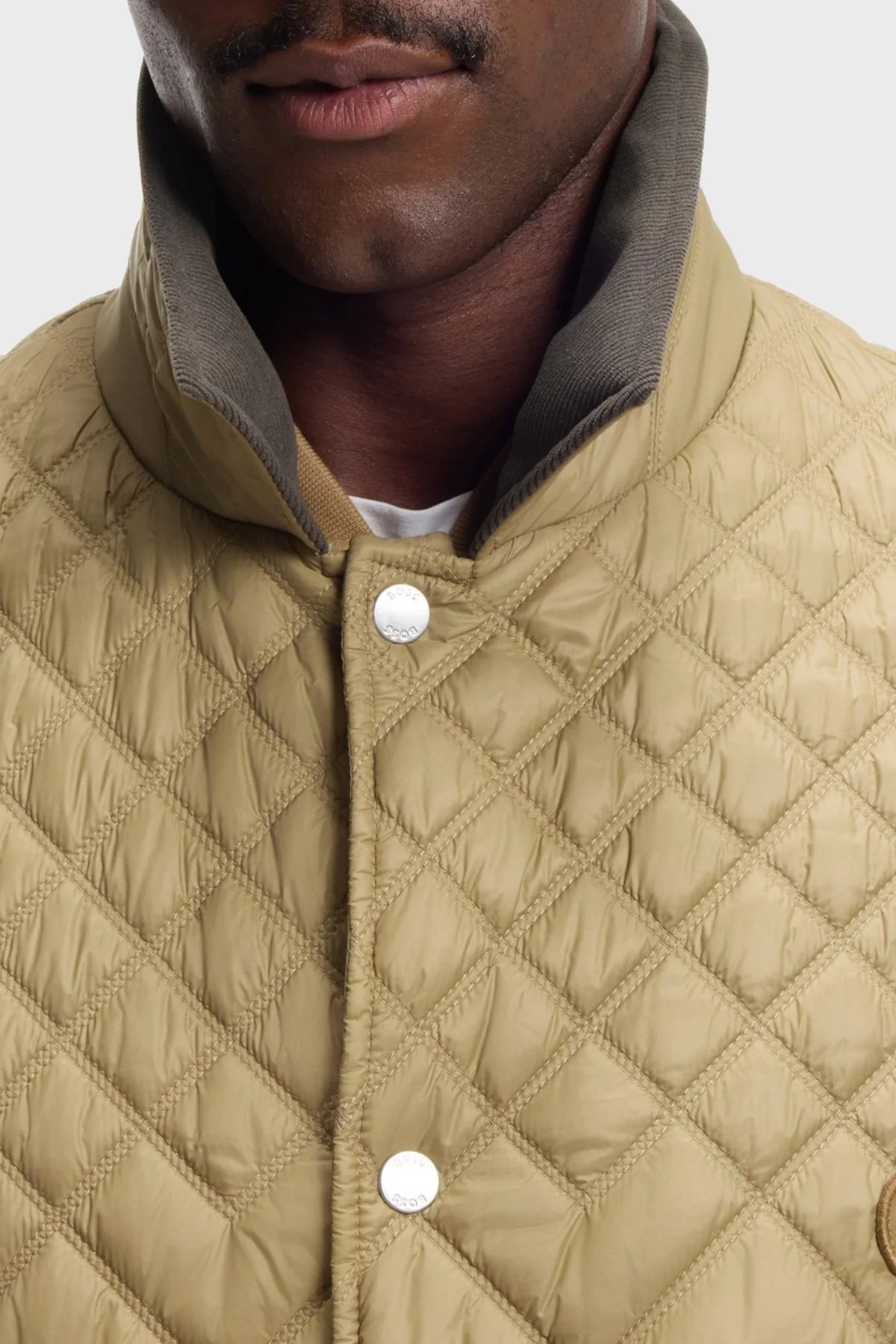 Boss Kapitoneli Relaxed Fit Klasik Yaka Su İtici Erkek Mont 50558841 252 HAKİ - 4