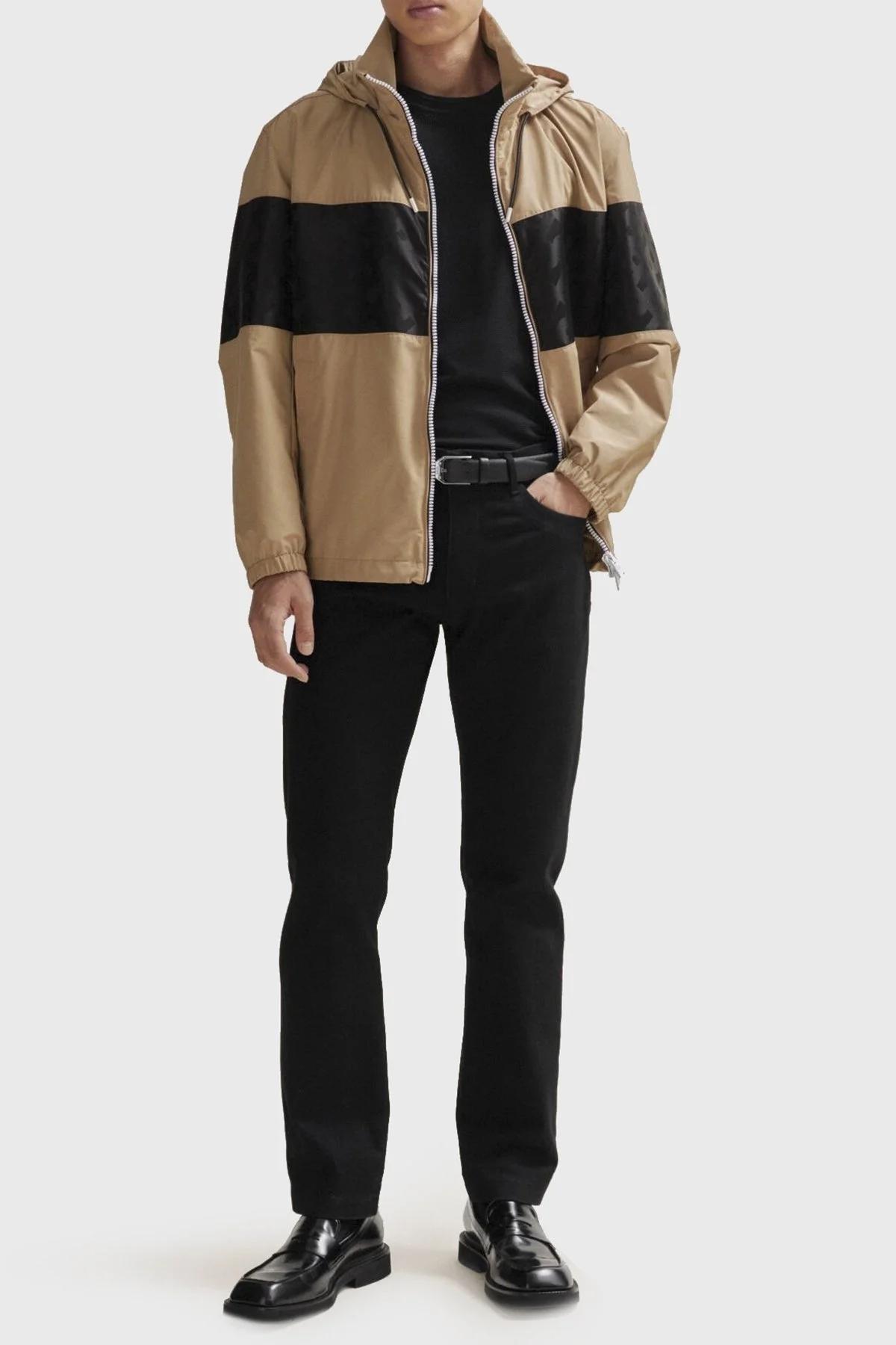 Boss Kapüşonlu Fermuarlı Regular Fit Erkek Ceket 50505282 260 KAHVE - 5