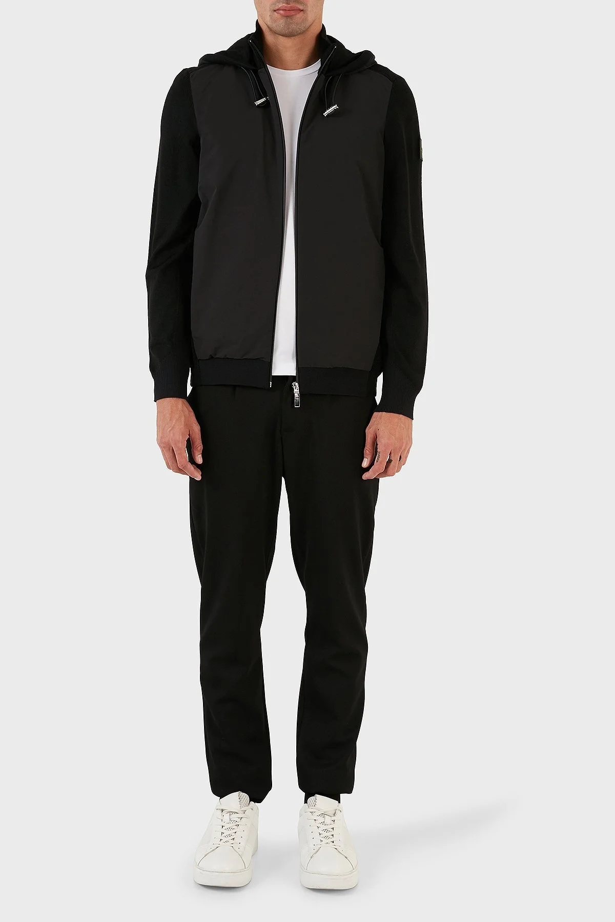 Boss Kapüşonlu Yün Karışımlı Fermuarlı Regular Fit Erkek Sweat 50493794 001 SİYAH - 5