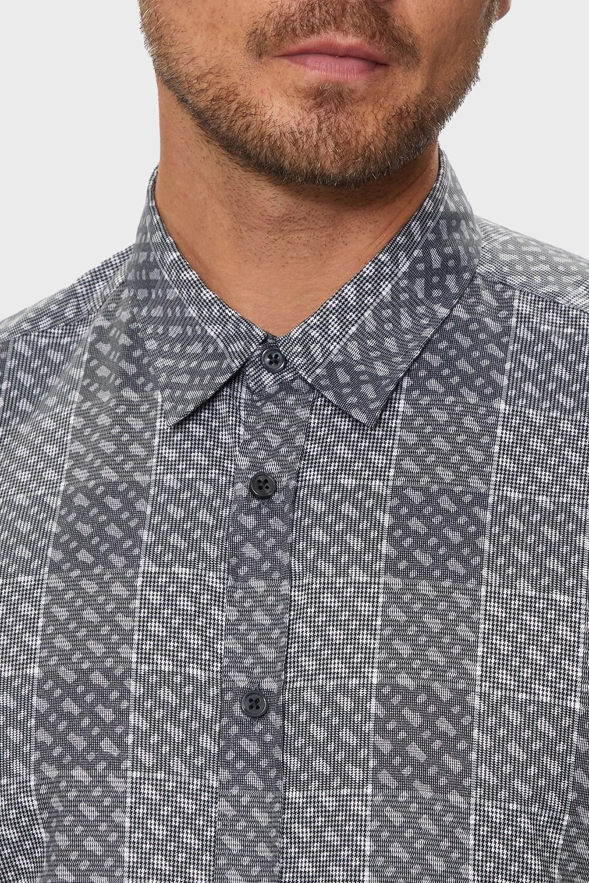 Boss Kareli Pamuklu Regular Fit Erkek Gömlek 50521641 031 GRİ - 4