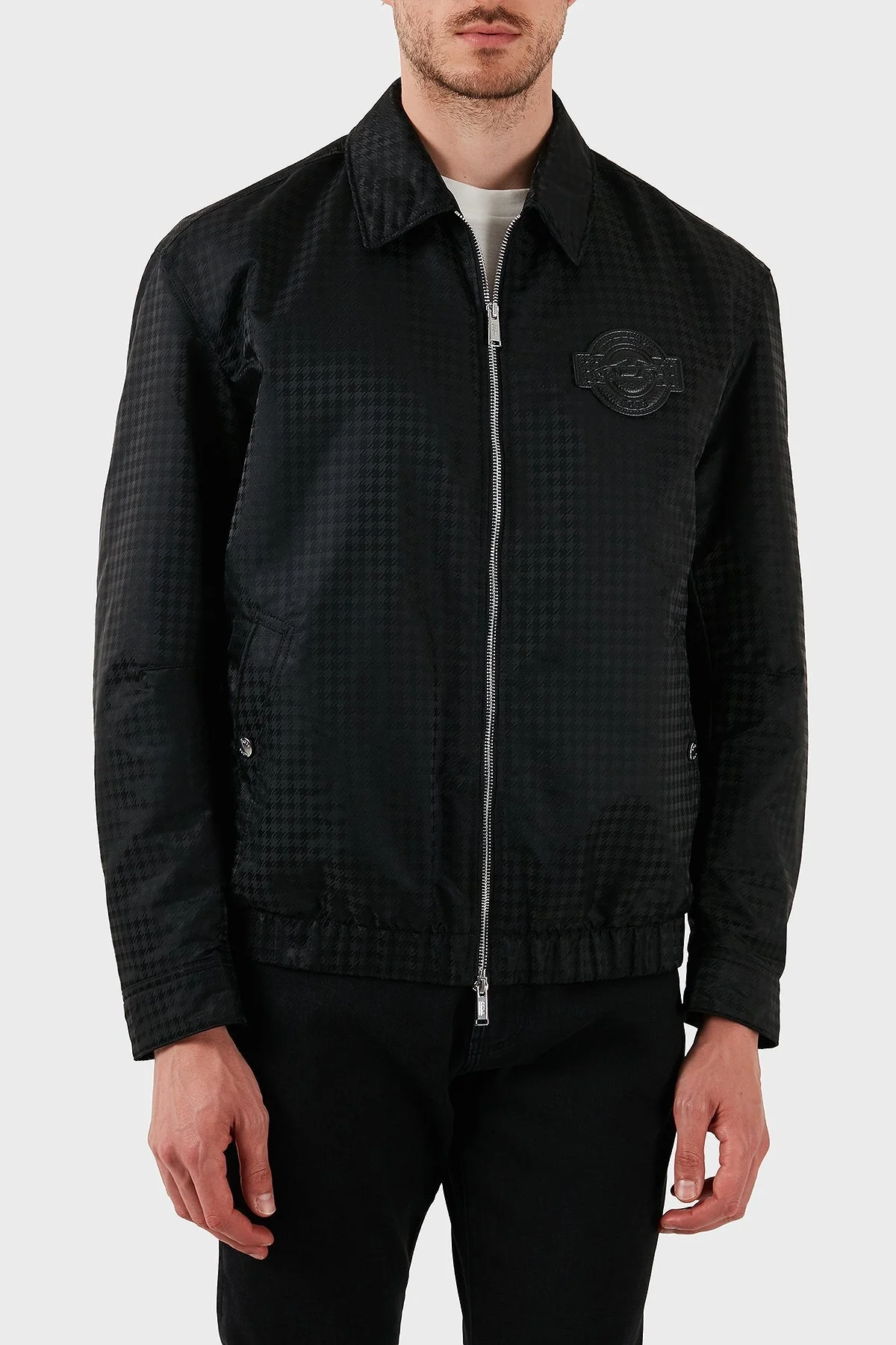 Boss Kareli Regular Fit Düz Yaka Bomber Erkek Ceket 50543129 001 SİYAH - 4