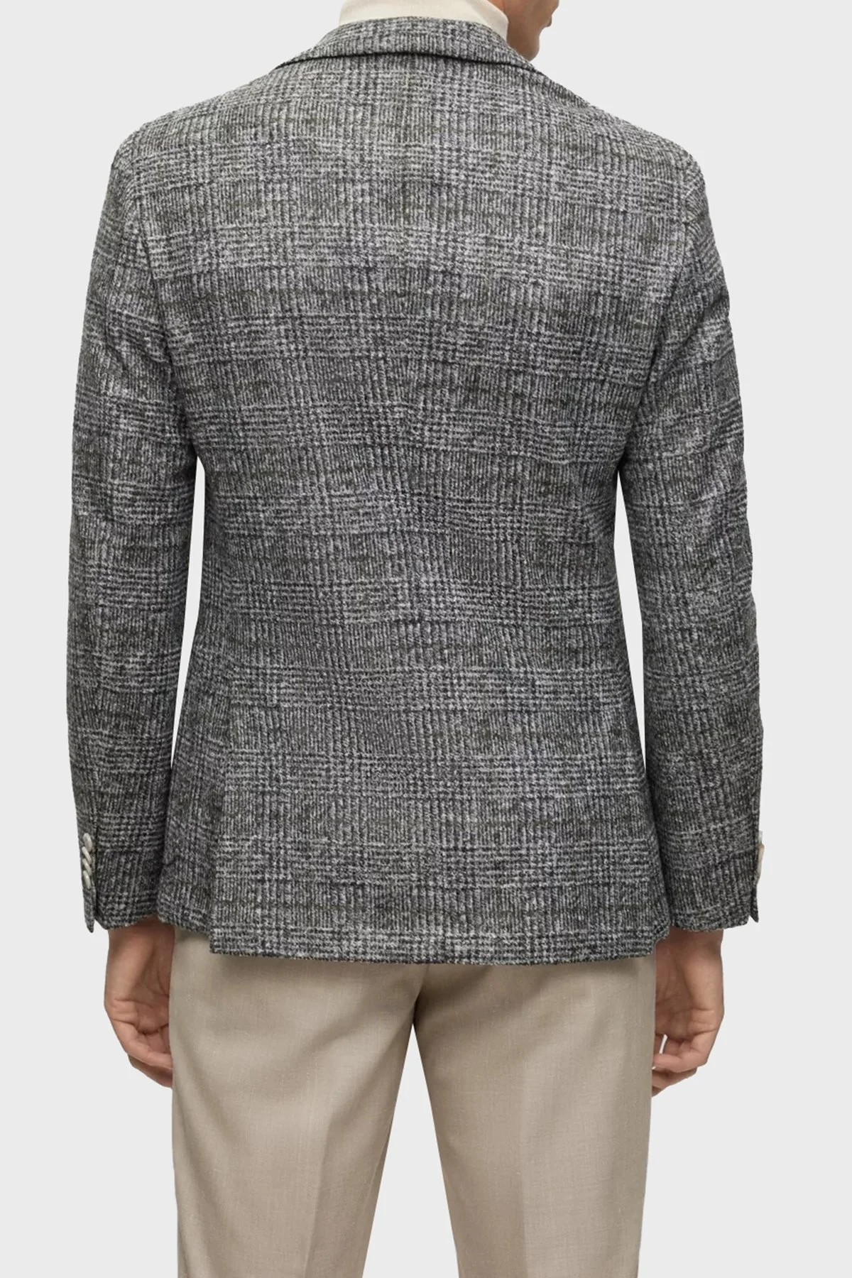 Boss Kareli Streç Jarseden Slim Fit Blazer Erkek Ceket 50502545 030 ANTRASİT - 3