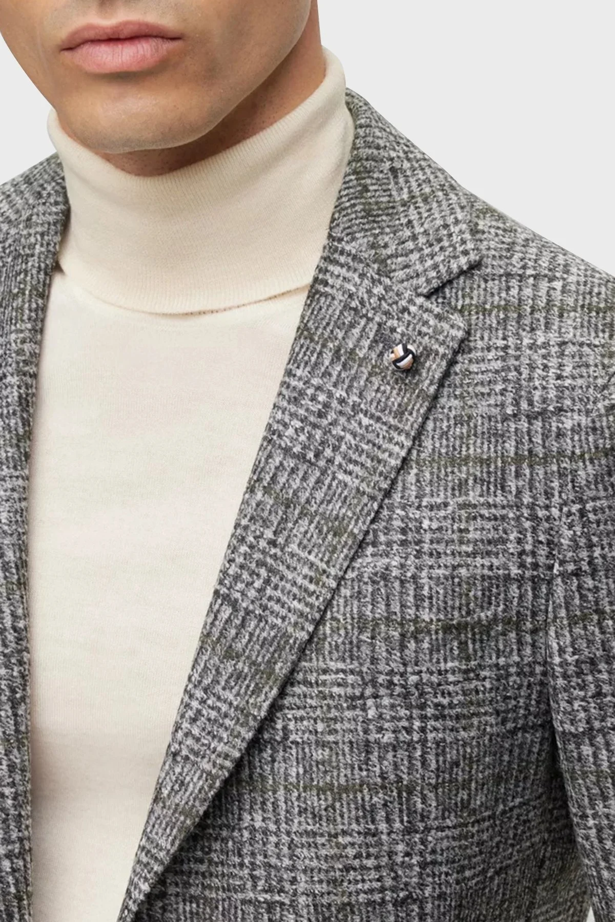 Boss Kareli Streç Jarseden Slim Fit Blazer Erkek Ceket 50502545 030 ANTRASİT - 4