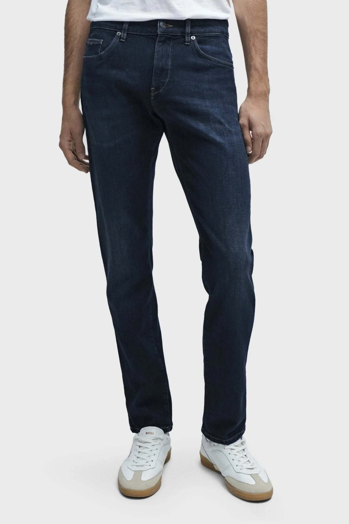 Boss Kaşmir Dokunuşlu Slim Fit Jeans Erkek Kot Pantolon 50508404 417 LACİVERT - 6