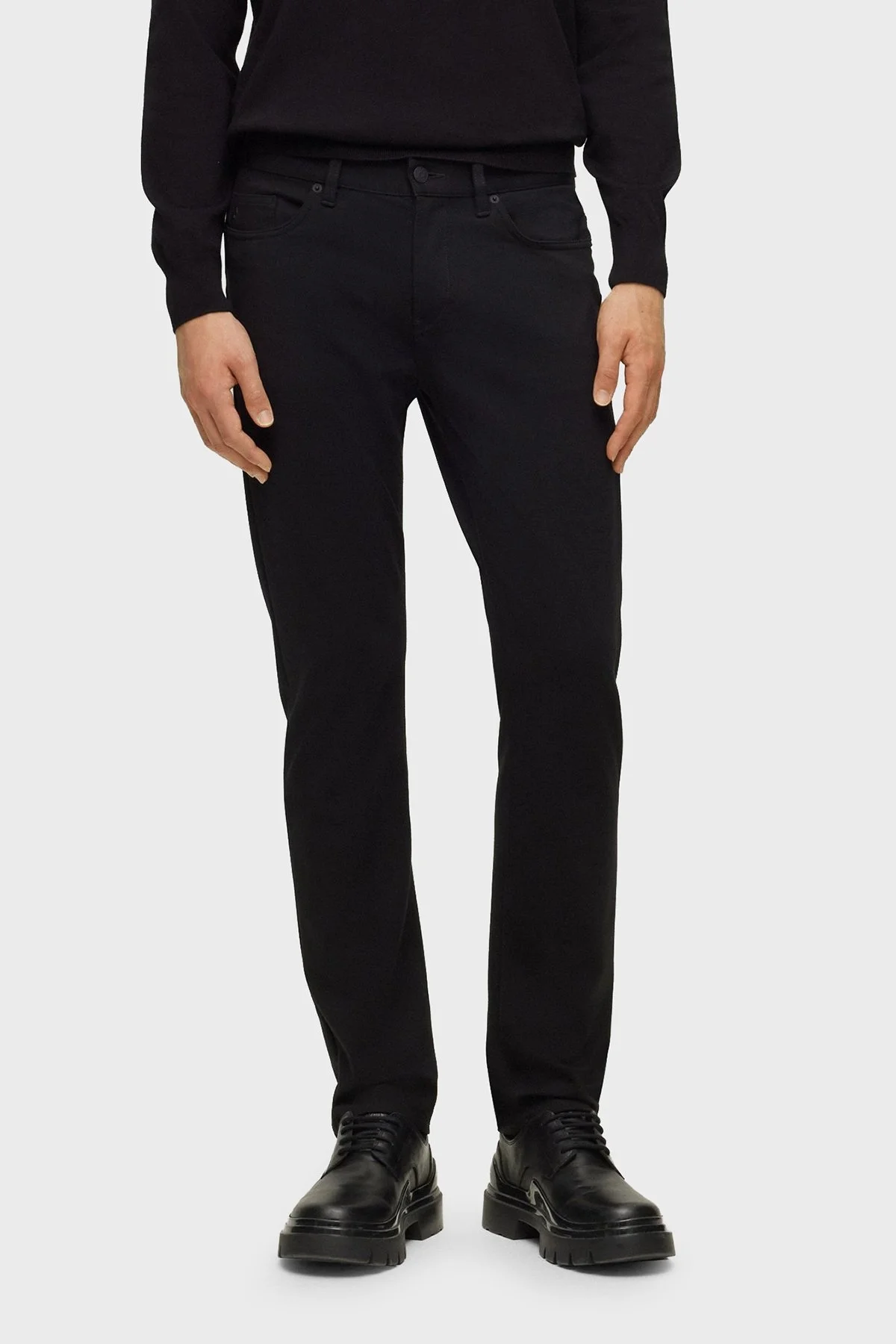 Boss Kırışıklık Önleyici Streç Jarseden Slim Fit Jeans Erkek Kot Pantolon 50500729 001 SİYAH - 1