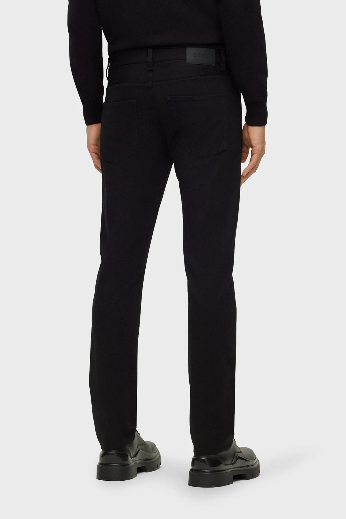 Boss Kırışıklık Önleyici Streç Jarseden Slim Fit Jeans Erkek Kot Pantolon 50500729 001 SİYAH - 3