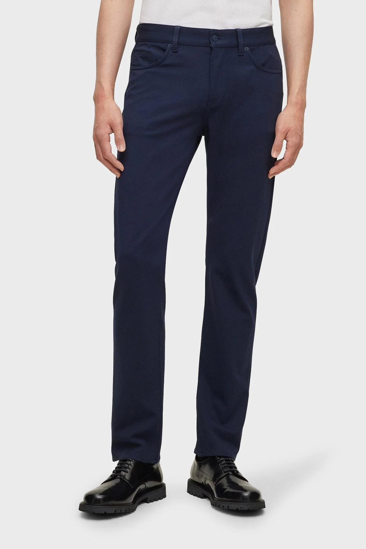 Boss Kırışıklık Önleyici Streç Jarseden Slim Fit Jeans Erkek Kot Pantolon 50500729 404 LACİVERT - 7