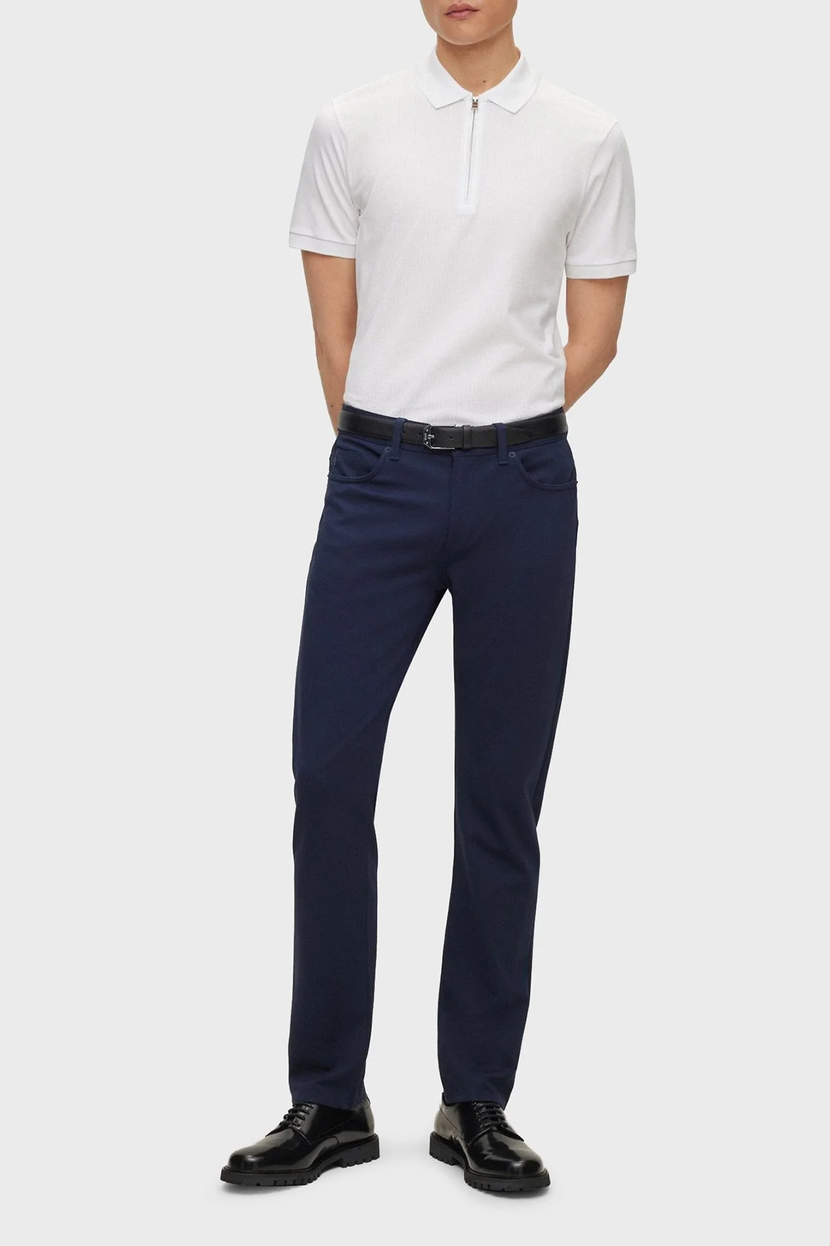 Boss Kırışıklık Önleyici Streç Jarseden Slim Fit Jeans Erkek Kot Pantolon 50500729 404 LACİVERT - 8