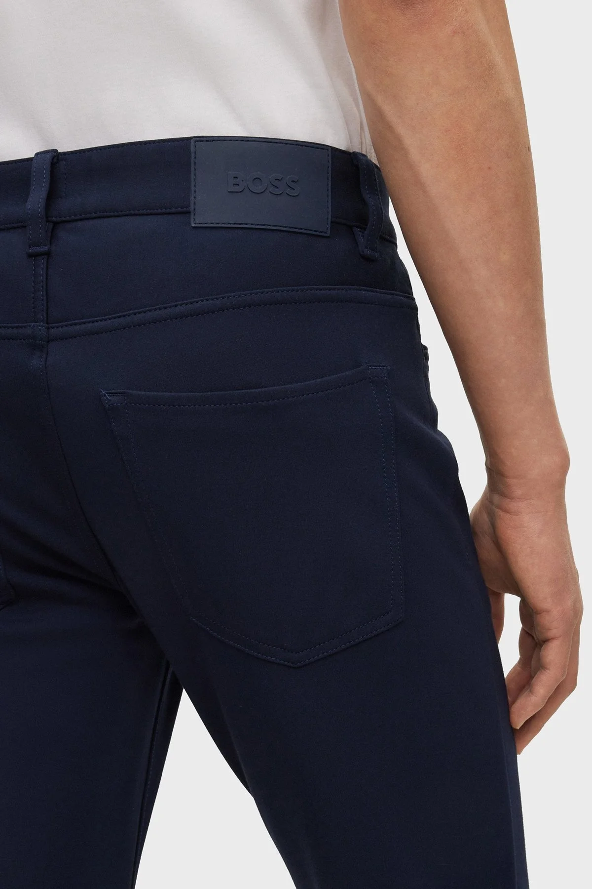 Boss Kırışıklık Önleyici Streç Jarseden Slim Fit Jeans Erkek Kot Pantolon 50500729 404 LACİVERT - 10