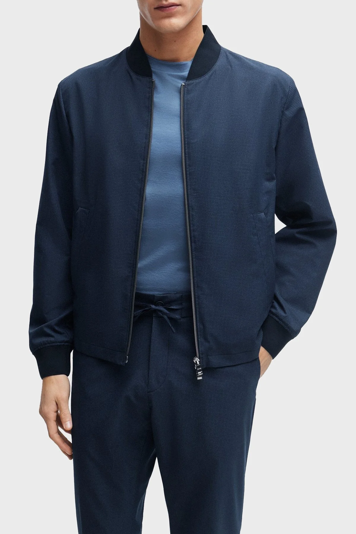 Boss Kırışmaya Dayanıklı Slim Fit Erkek Ceket 50513897 404 LACİVERT - 1