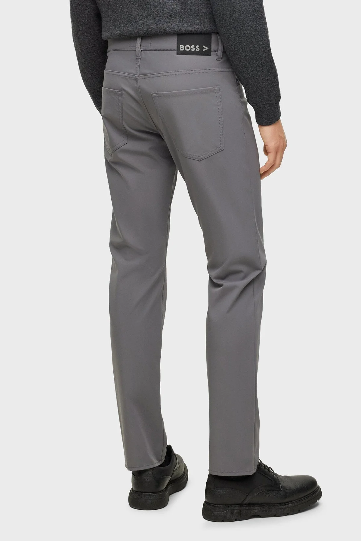Boss Kırışmaz Yüksek Performanslı Streç Kumaştan Slim Fit Jeans Erkek Kot Pantolon 50491230 029 GRİ - 3