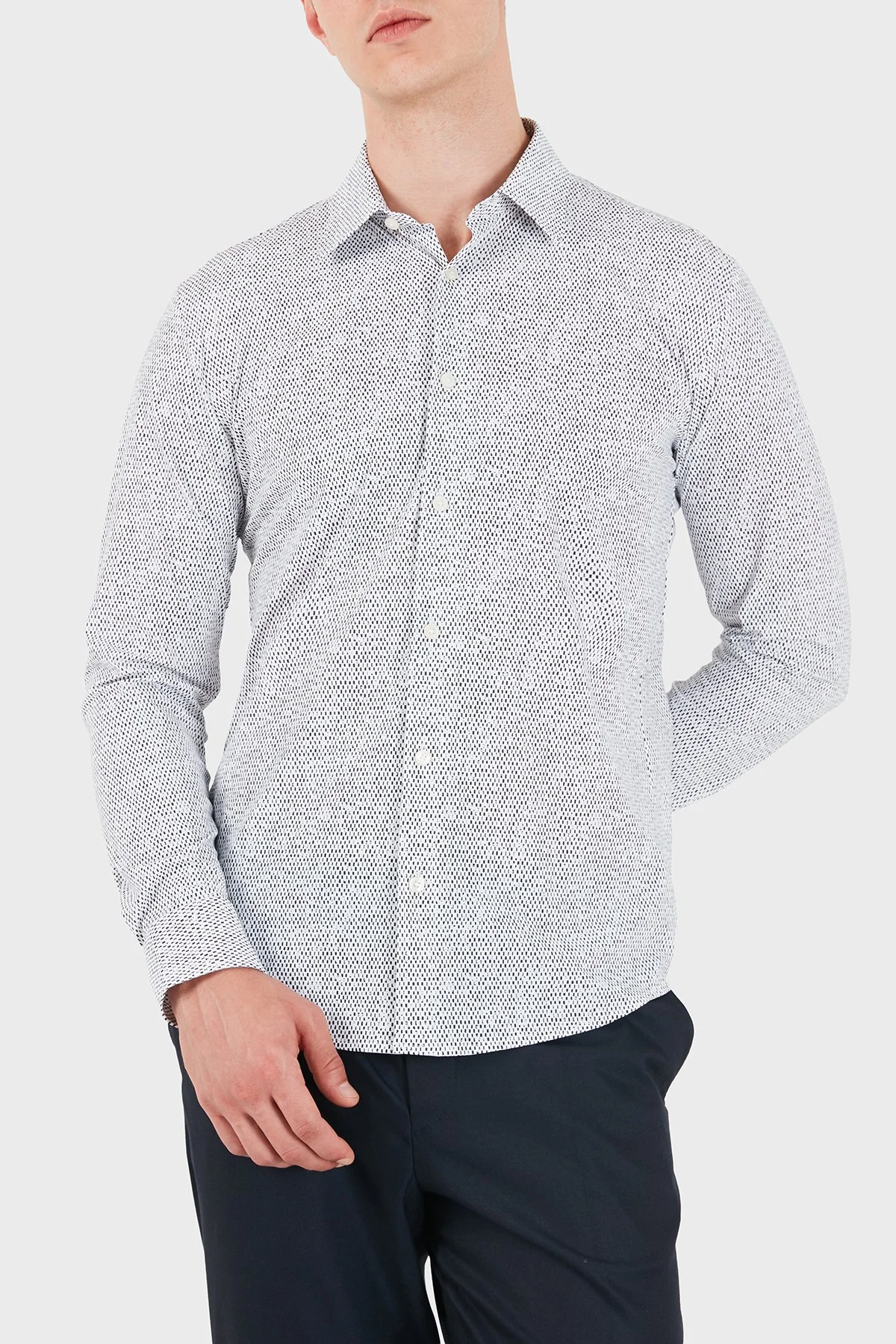 Boss Klasik Yaka Uzun Kollu Slim Fit Erkek Gömlek 50567337 001 Siyah - 4