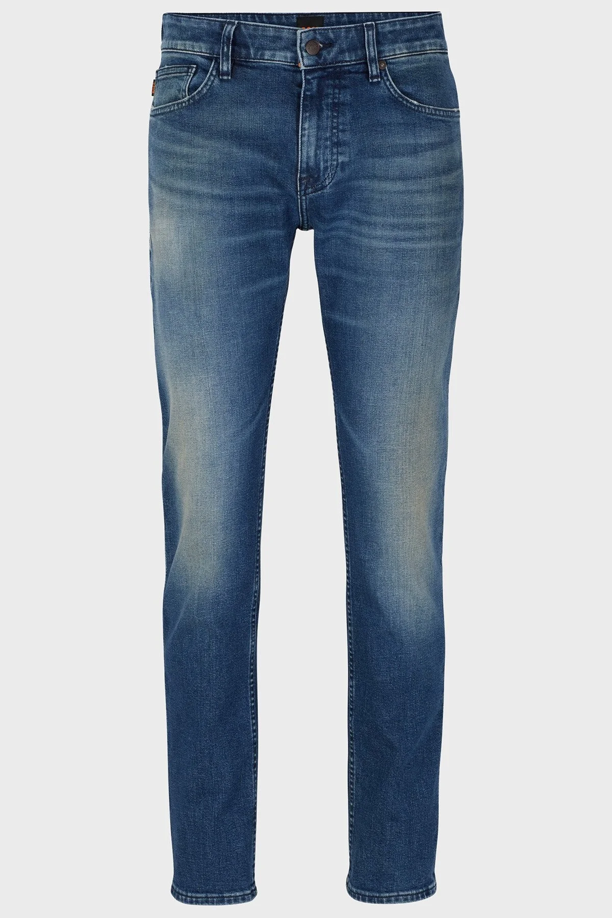 Boss Delaware BC-C Konforlu Streç Pamuklu Slim Fit Dar Paça Jeans Erkek Kot Pantolon 50495942 420 MAVİ - 5