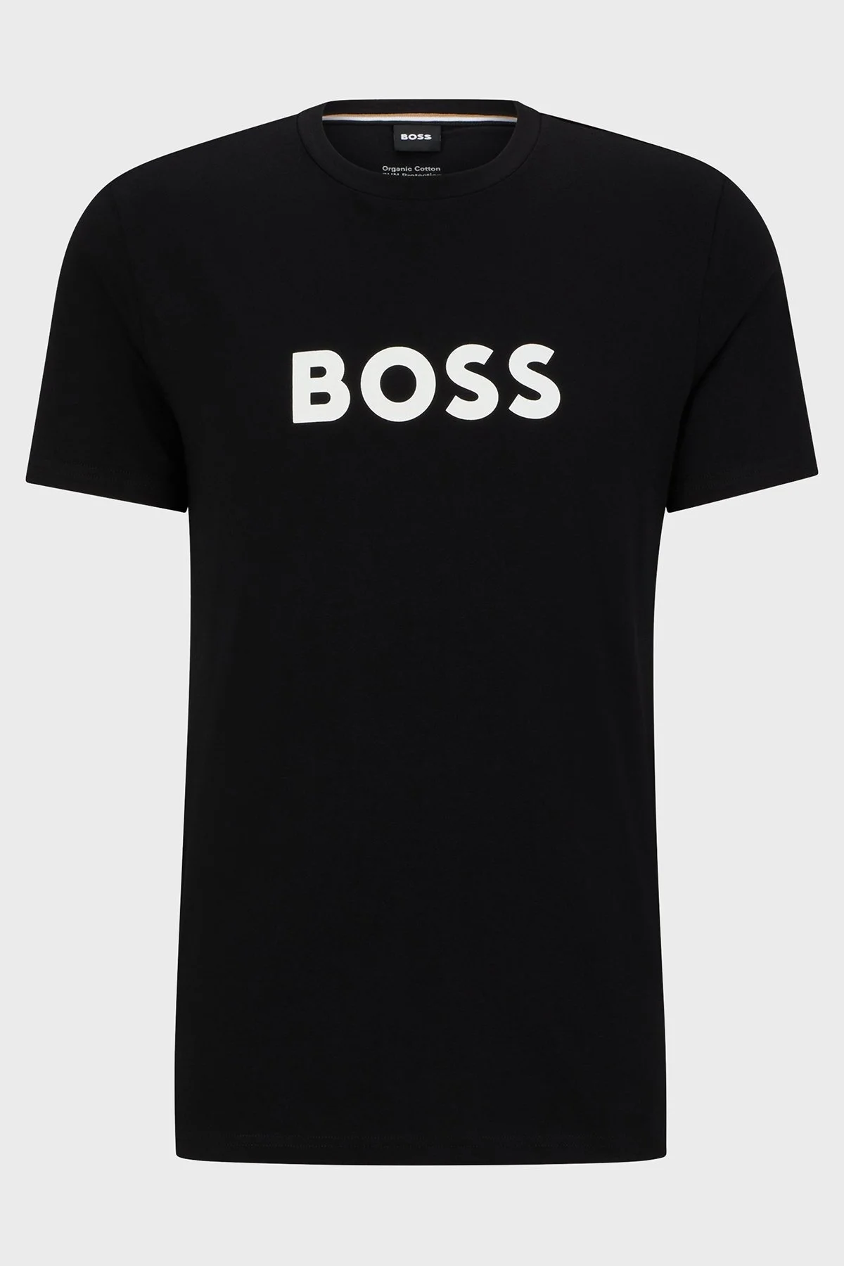 Boss Kontrast Logolu % 100 Pamuk Regular Fit Erkek T Shirt 50491706 001 SİYAH - 3