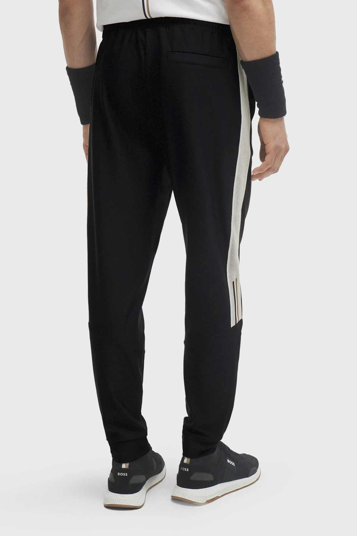 Boss Kontrast Şeritli Belden Bağlamalı Cepli Regular Fit Erkek Pantolon 50506163 001 SİYAH - 4