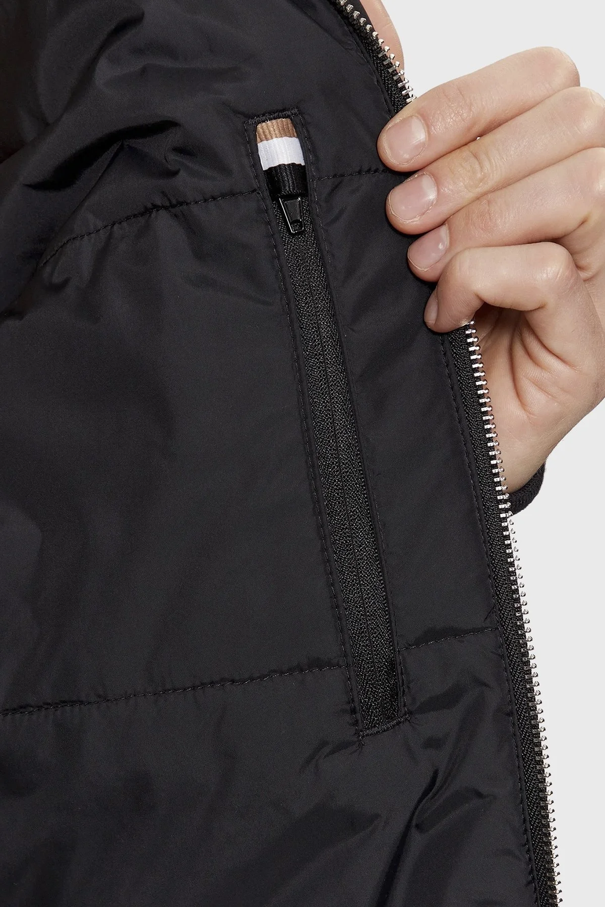 Boss Kuş Tüyü Dolgulu Çıkarılabilir Kapüşonlu Regular Fit Erkek Mont 50499800 001 SİYAH - 5