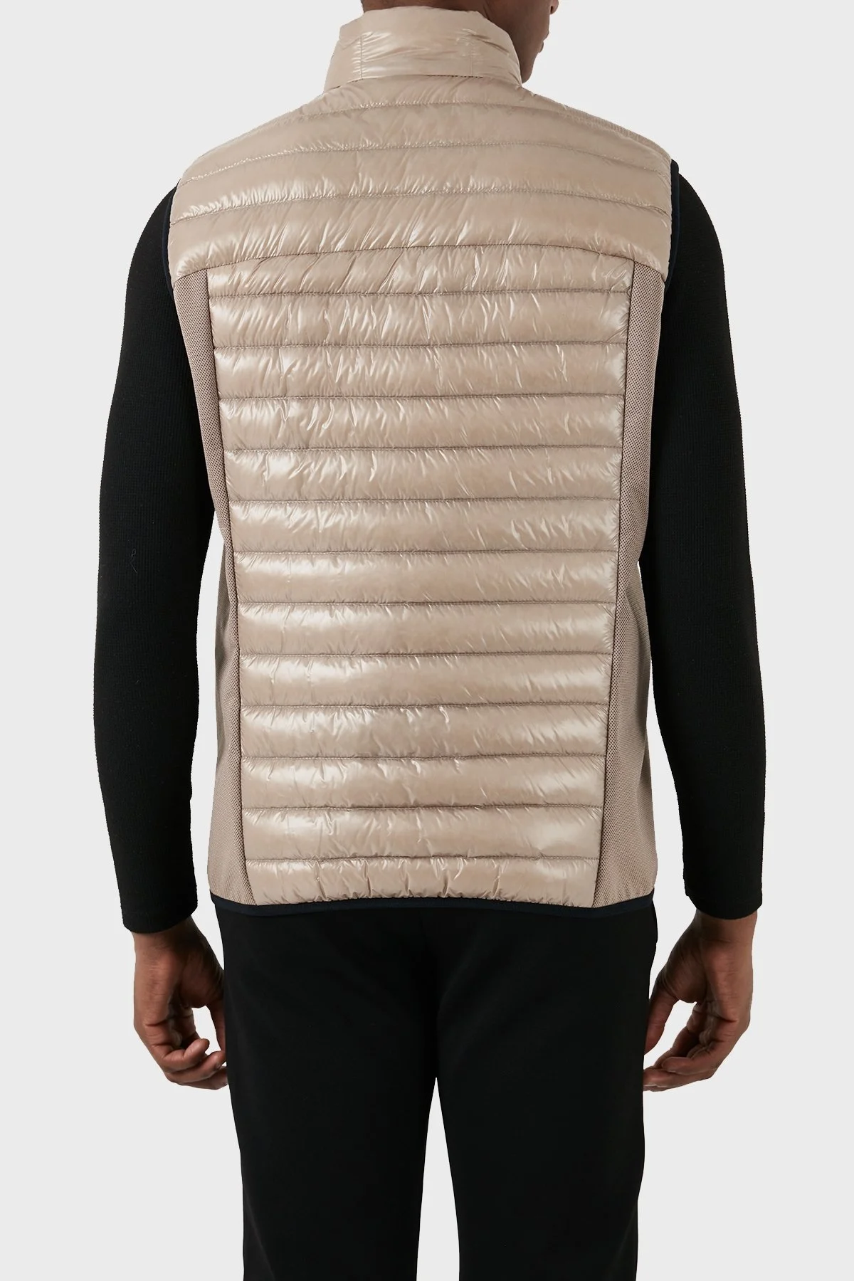 Boss Kuş Tüyü Dolgulu Dik Yaka Regular Fit Erkek Yelek 50508569 334 BEJ - 3