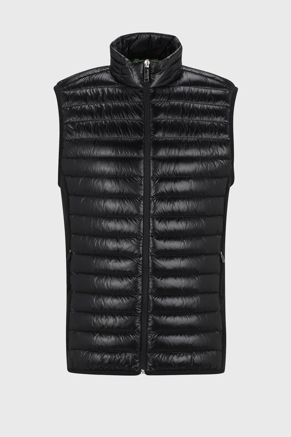 Boss Kuş Tüyü Dolgulu Fermuarlı Dik Yaka Regular Fit Erkek Yelek 50508569 001 SİYAH - 6