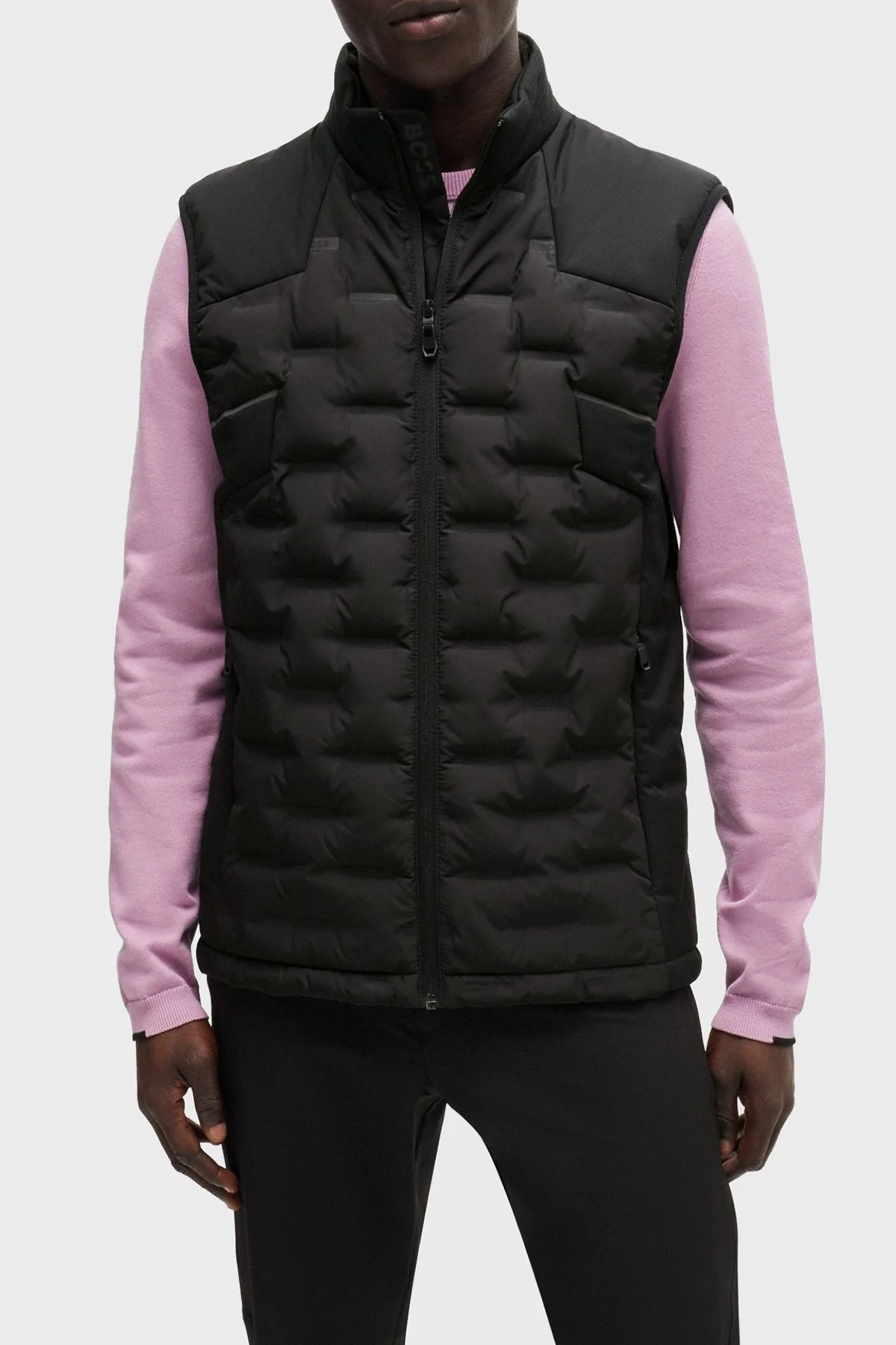 Boss Kuş Tüyü Dolgulu Regular Fit Şişme Erkek Yelek 50514343 001 SİYAH - 1