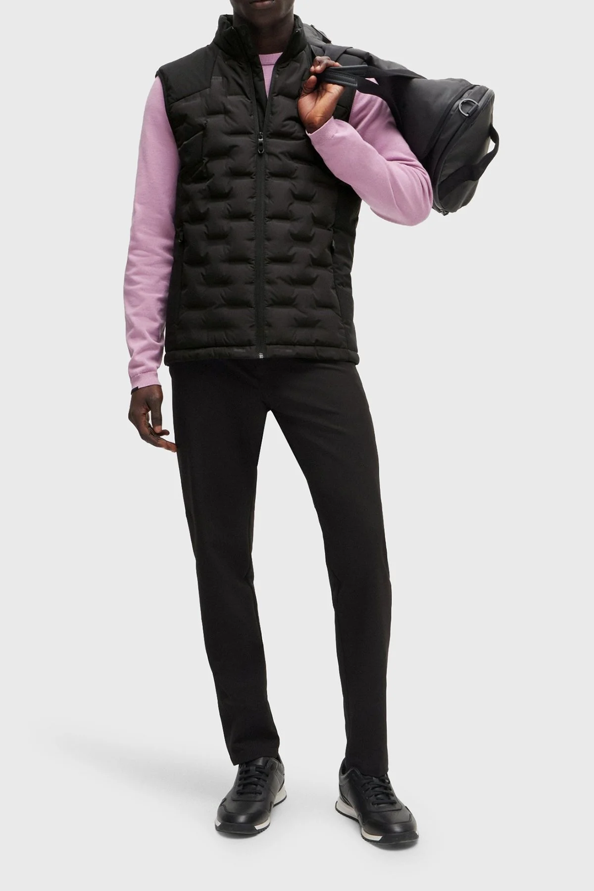 Boss Kuş Tüyü Dolgulu Regular Fit Şişme Erkek Yelek 50514343 001 SİYAH - 8