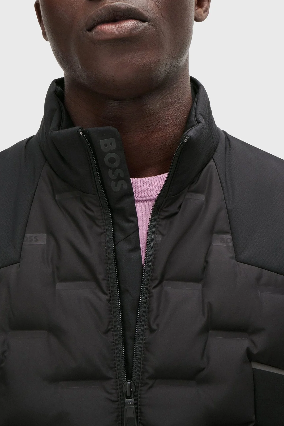 Boss Kuş Tüyü Dolgulu Regular Fit Şişme Erkek Yelek 50514343 001 SİYAH - 11