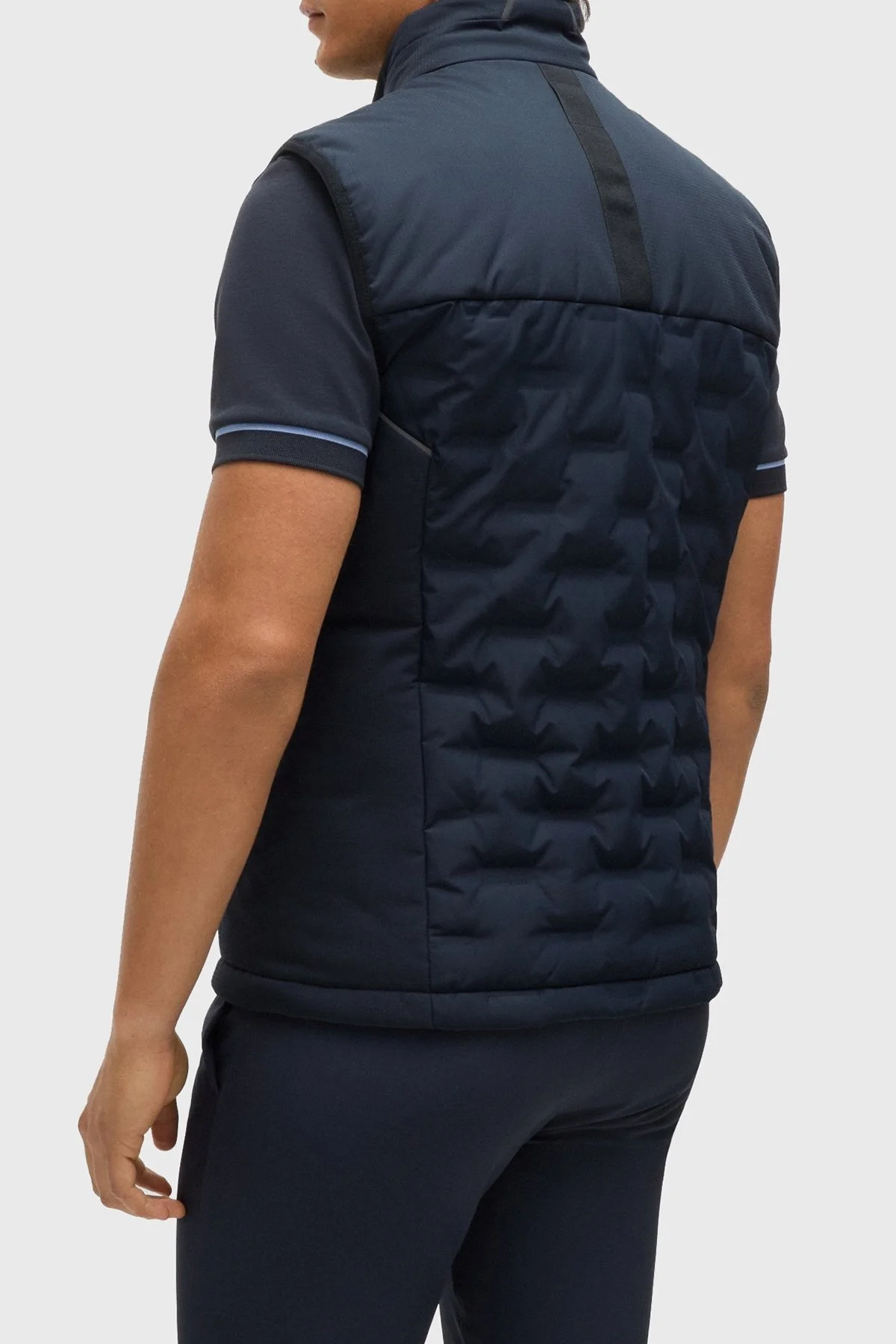 Boss Kuş Tüyü Dolgulu Regular Fit Şişme Erkek Yelek 50514343 402 LACİVERT - 4