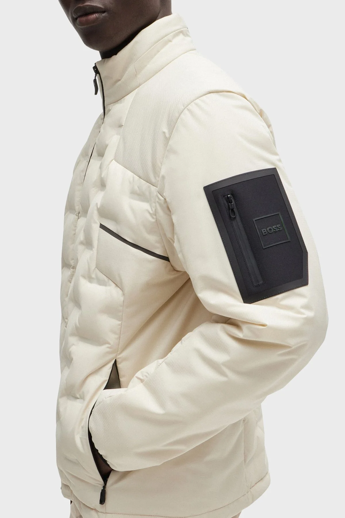 Boss Kuş Tüyü Dolgulu Şişme Erkek Mont 50514344 131 EKRU - 5