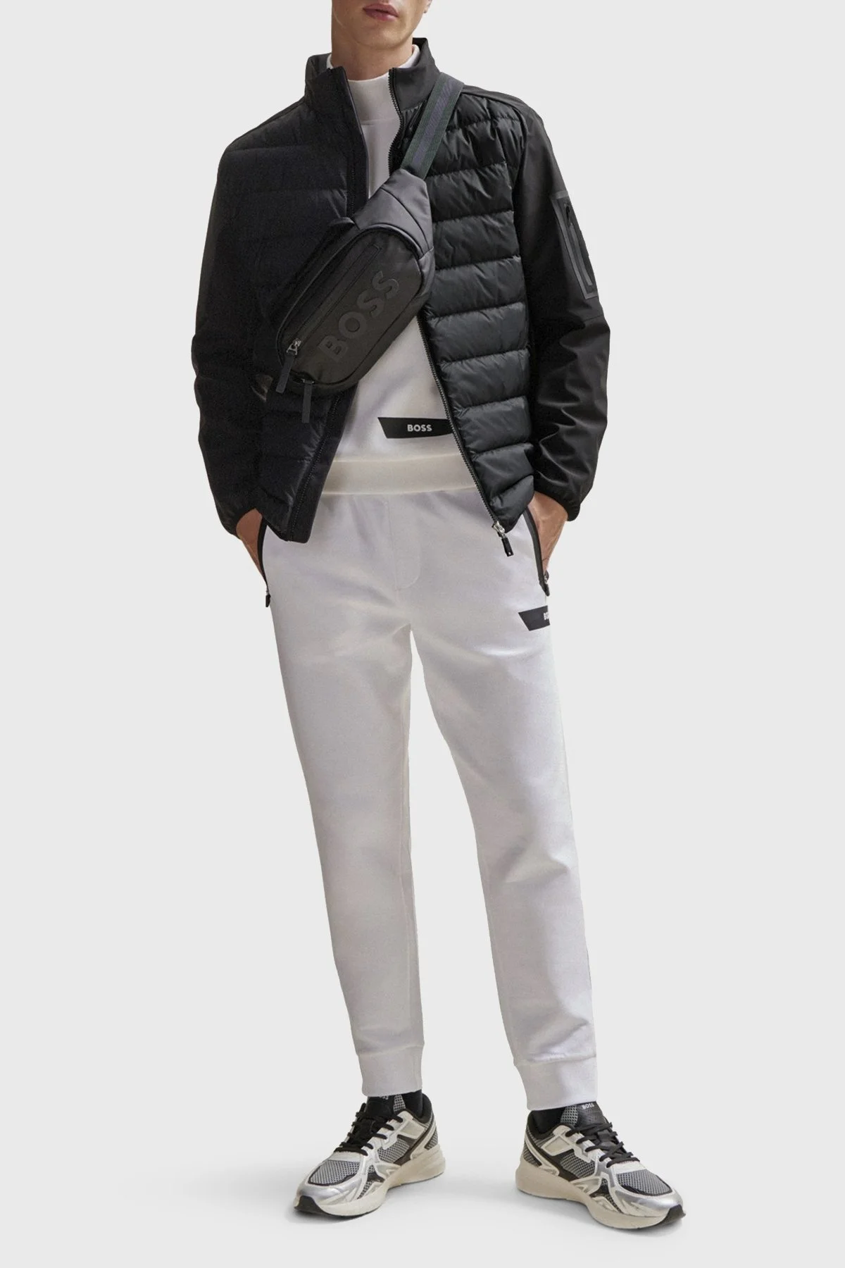 Boss Kuş Tüyü Dolgulu Su İtici Dik Yaka Regular Fit Erkek Mont 50501448 001 SİYAH - 2