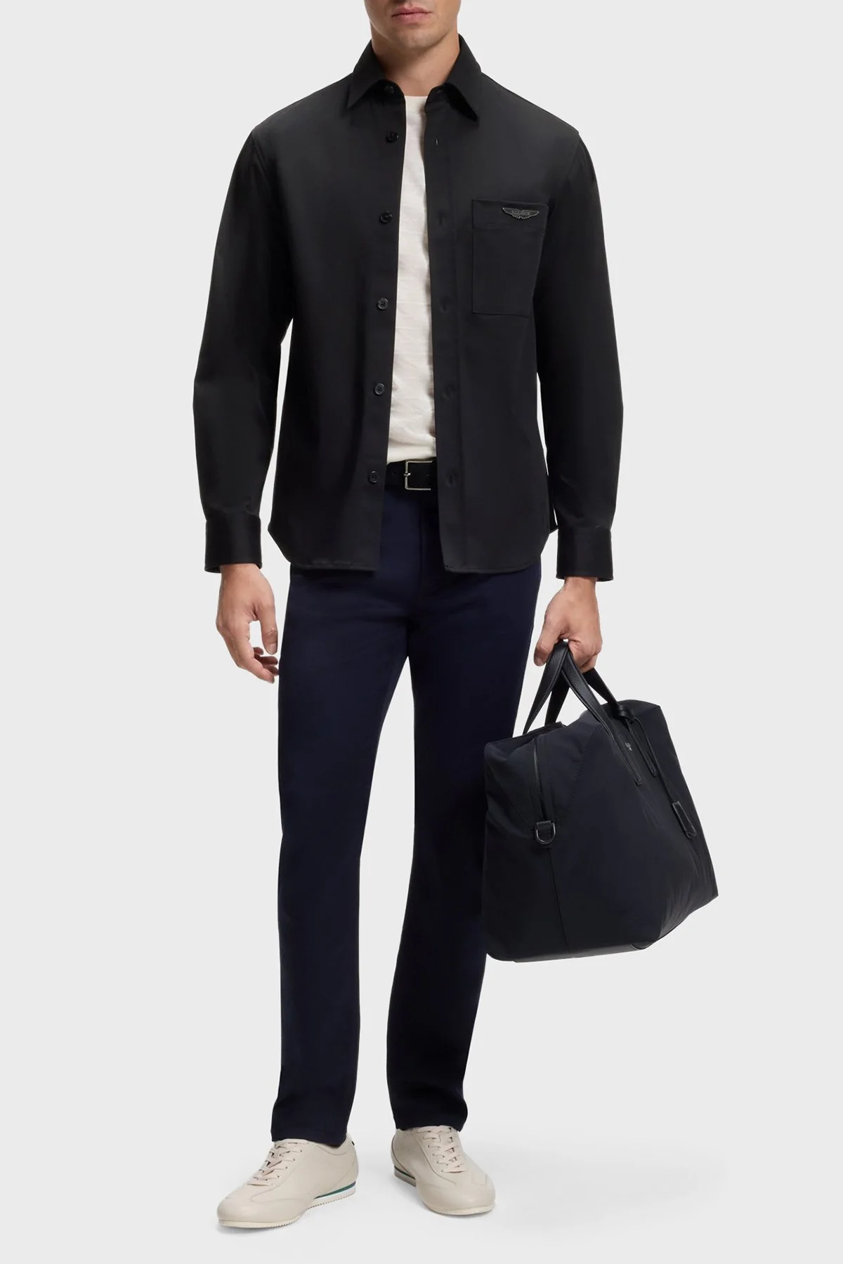Boss Lgoolu Pamuklu Relaxed Fit Uzun Kollu Erkek Gömlek 50567166 001 Siyah - 2