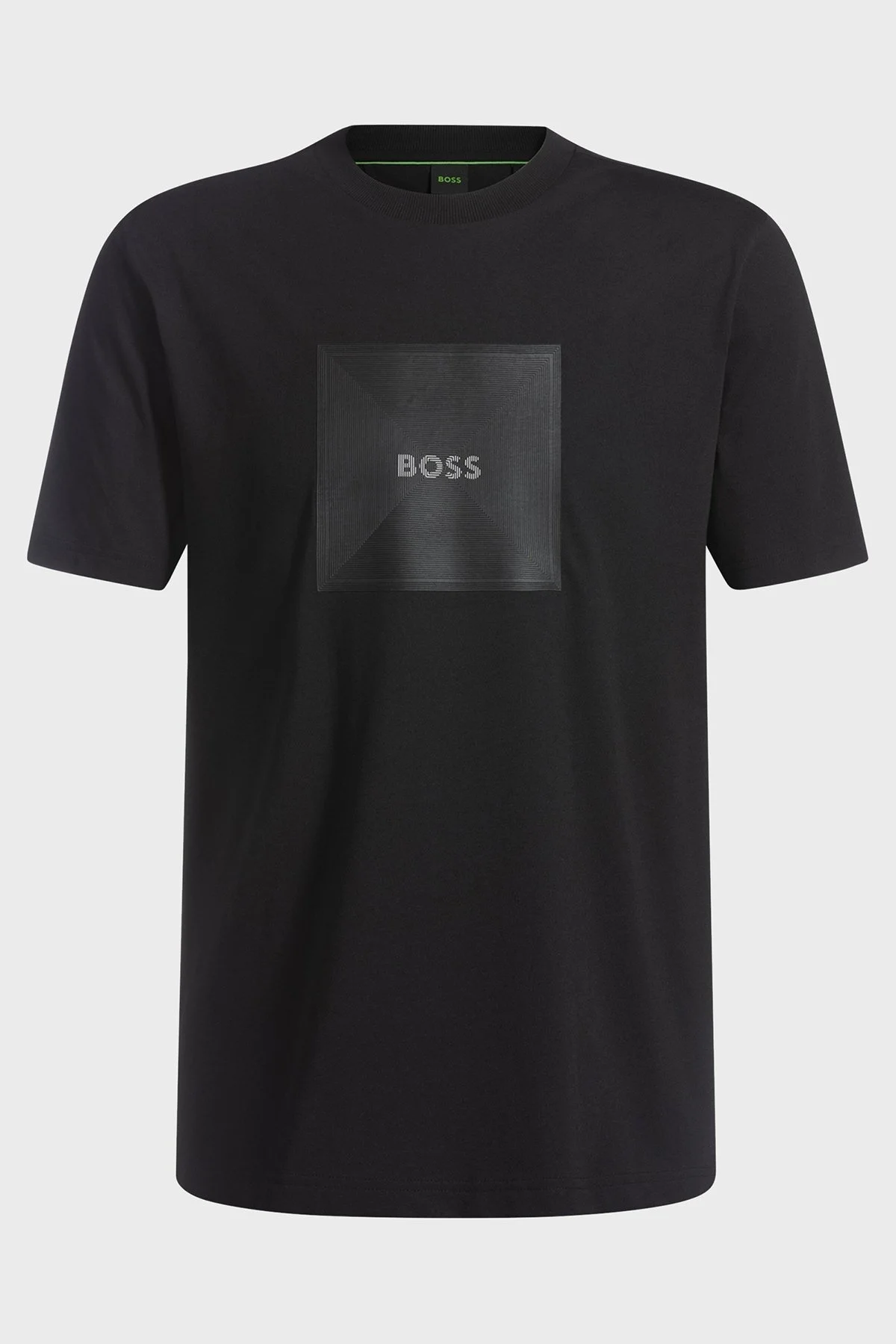 Boss Logo Baskılı %100 Pamuk Regular Fit Bisiklet Yaka Erkek T Shirt 50538096 001 SİYAH - 10