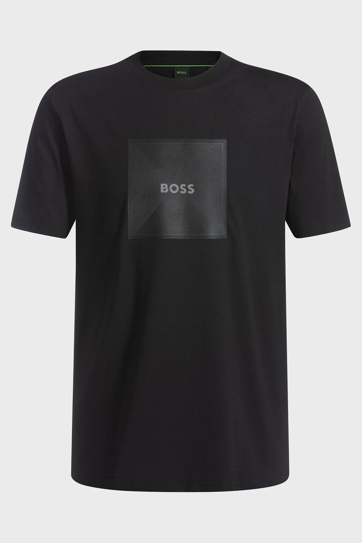 Boss Logo Baskılı %100 Pamuk Regular Fit Bisiklet Yaka Erkek T Shirt 50538096 001 SİYAH - 5
