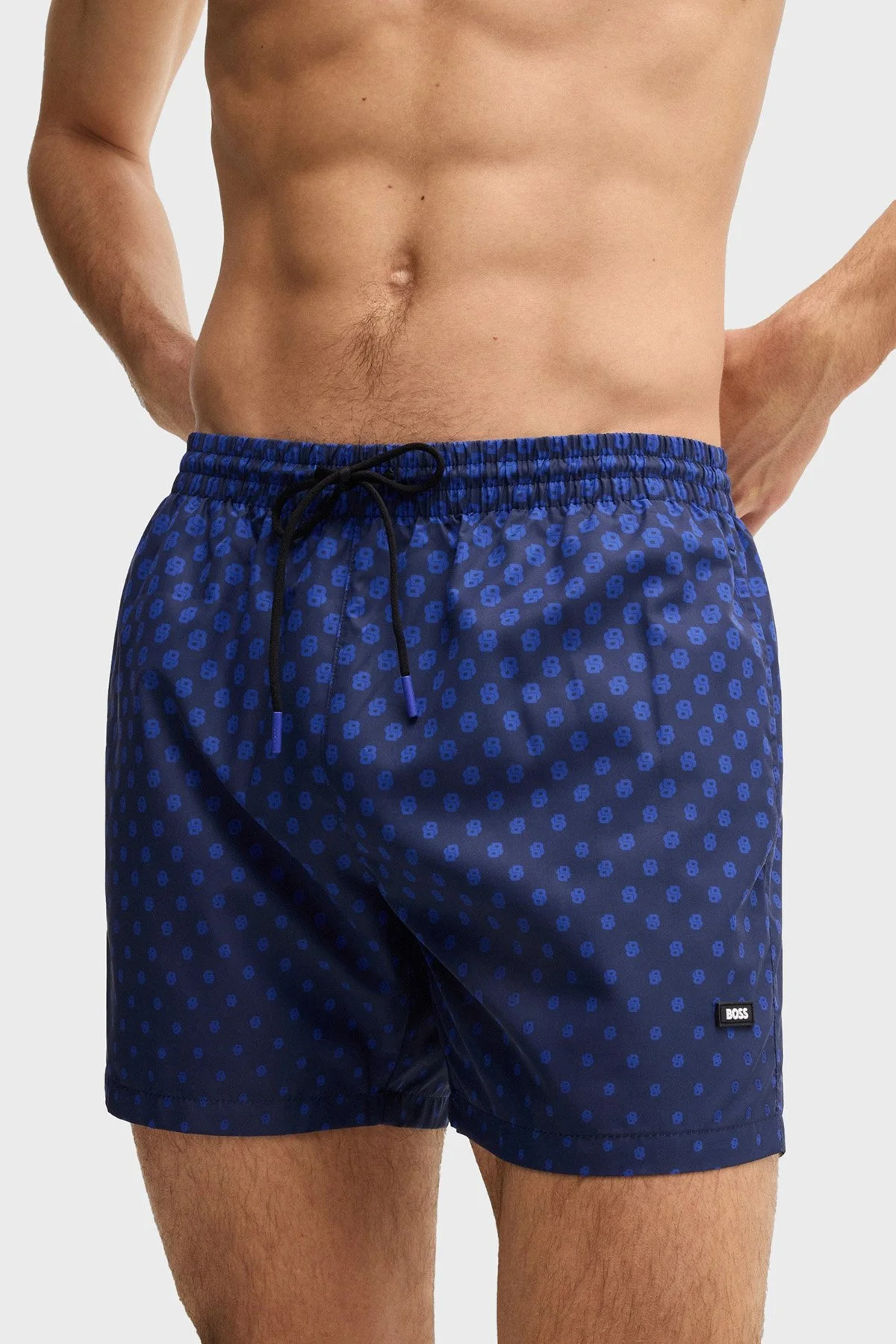 Boss Logo Baskılı Regular Fit Cepli Erkek Mayo Short 50539931 413 LACİVERT - 2