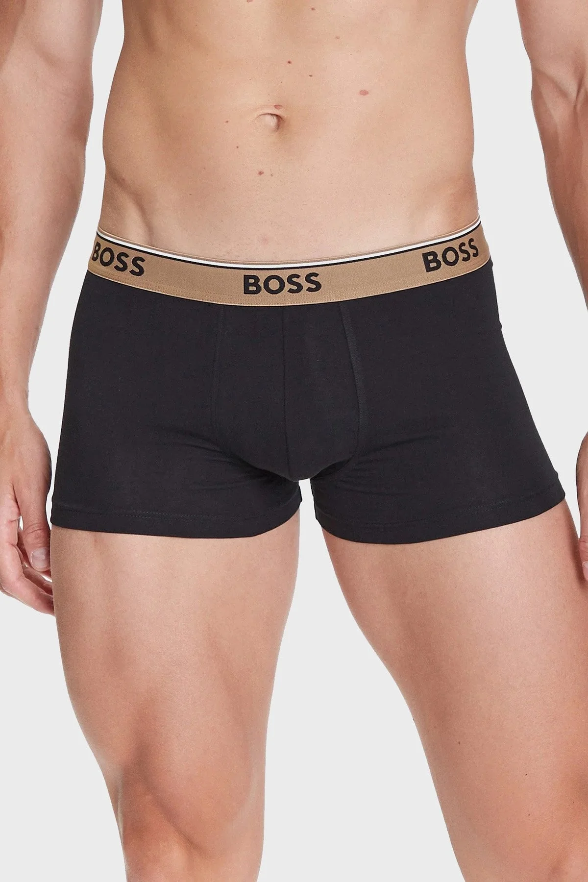 Boss Logo Baskılı Streç Pamuklu 3 Pack Erkek Boxer 50531684 985 SİYAH - 5