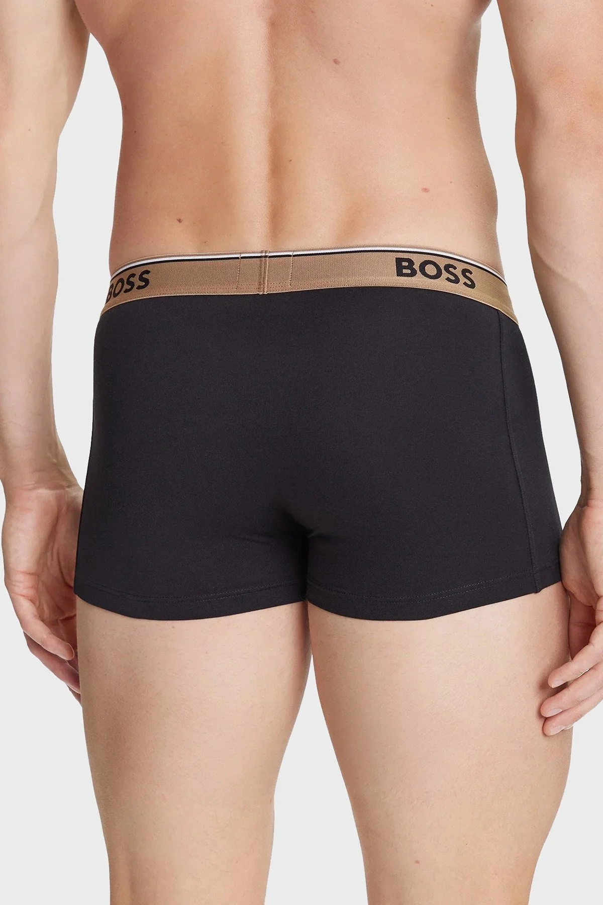 Boss Logo Baskılı Streç Pamuklu 3 Pack Erkek Boxer 50531684 985 SİYAH - 6