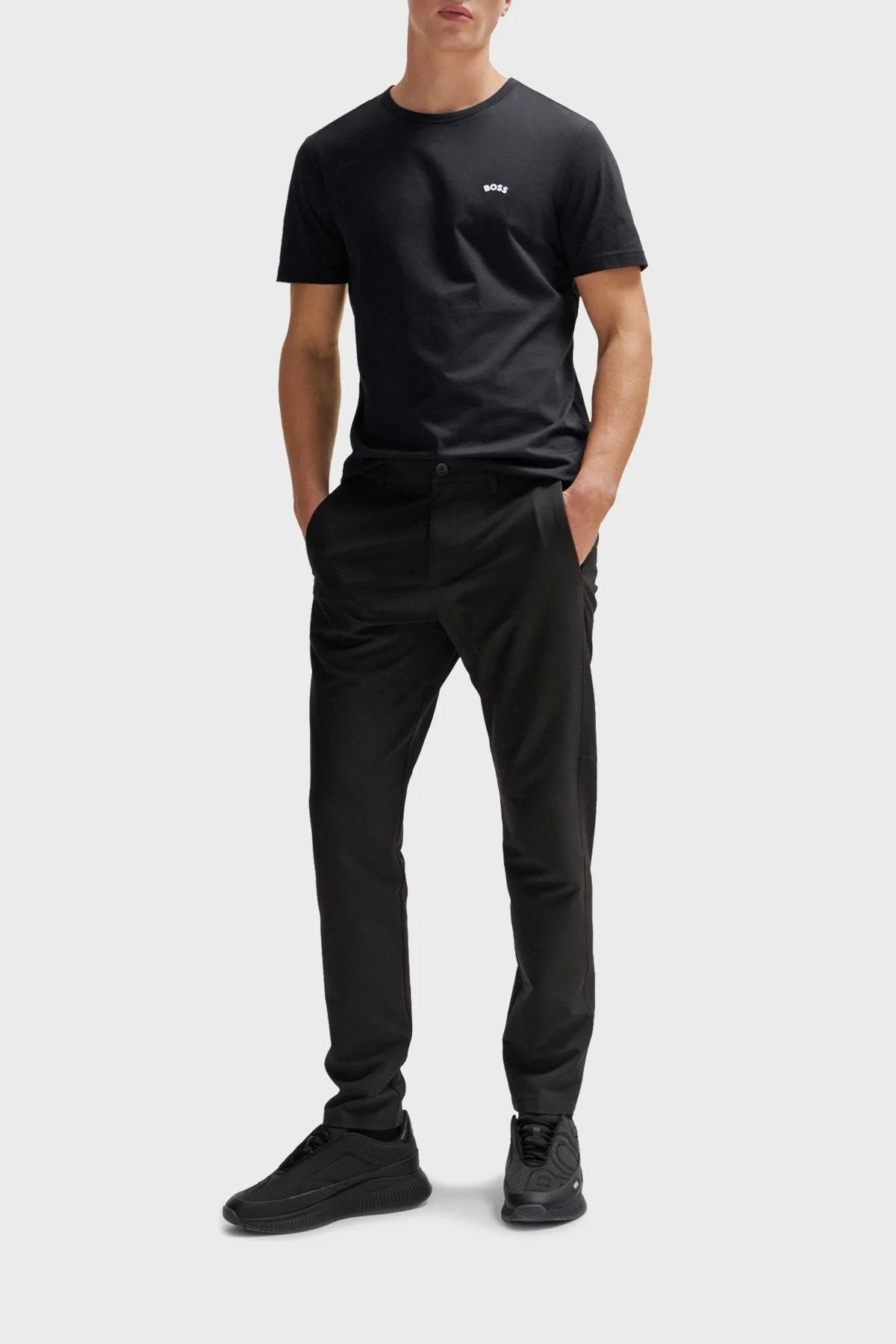 Boss Logo İşlemeli Kalın Tabanlı Sneaker Erkek Ayakkabı 50512657 005 SİYAH - 7