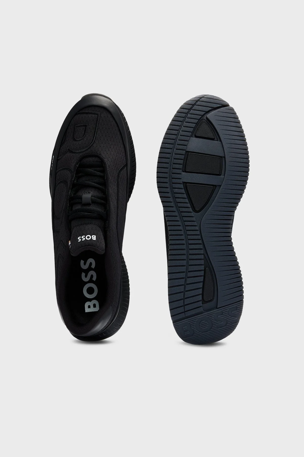 Boss Logo İşlemeli Kalın Tabanlı Sneaker Erkek Ayakkabı 50512657 005 SİYAH - 9